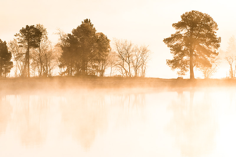 Lever sur brume