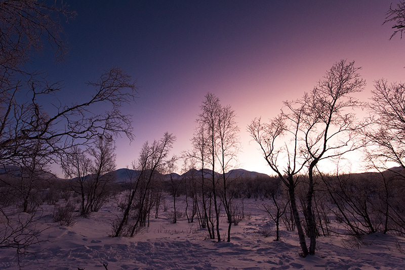 Coucher à Abisko