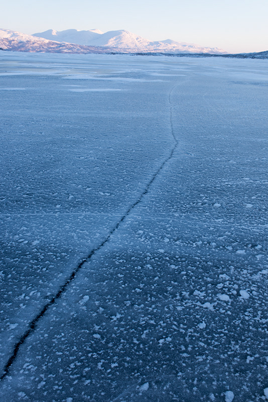 Lignes sur glace