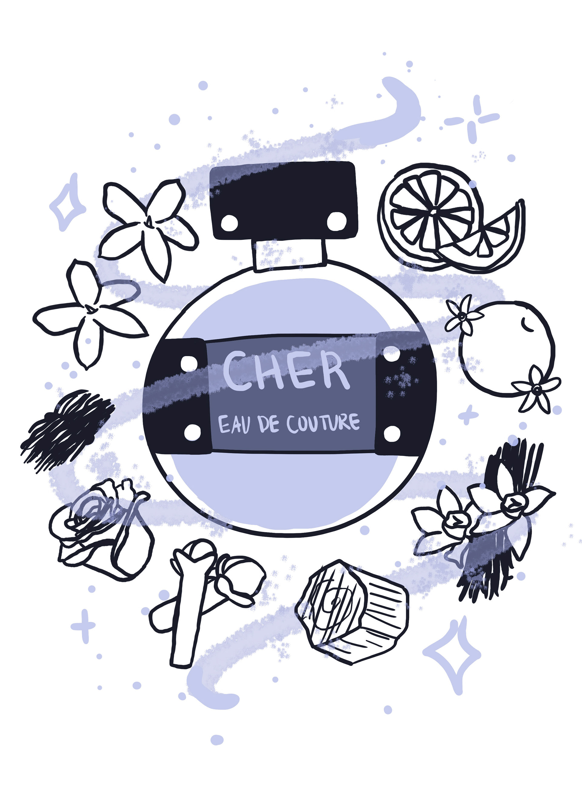 Apparel design for Cher's Eau de Couture perfume (2019)