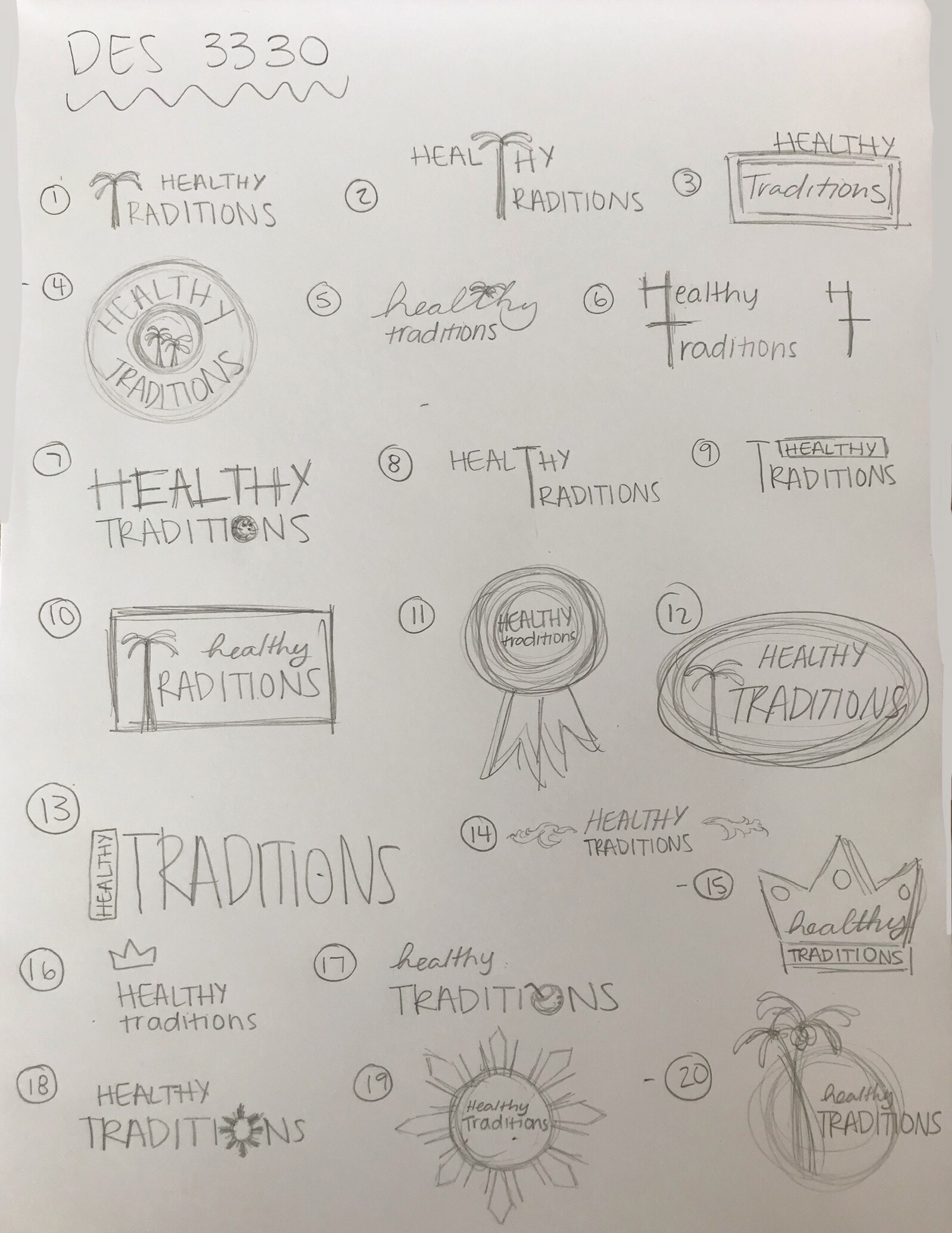 Thumbnails for Healthy Traditions logo design