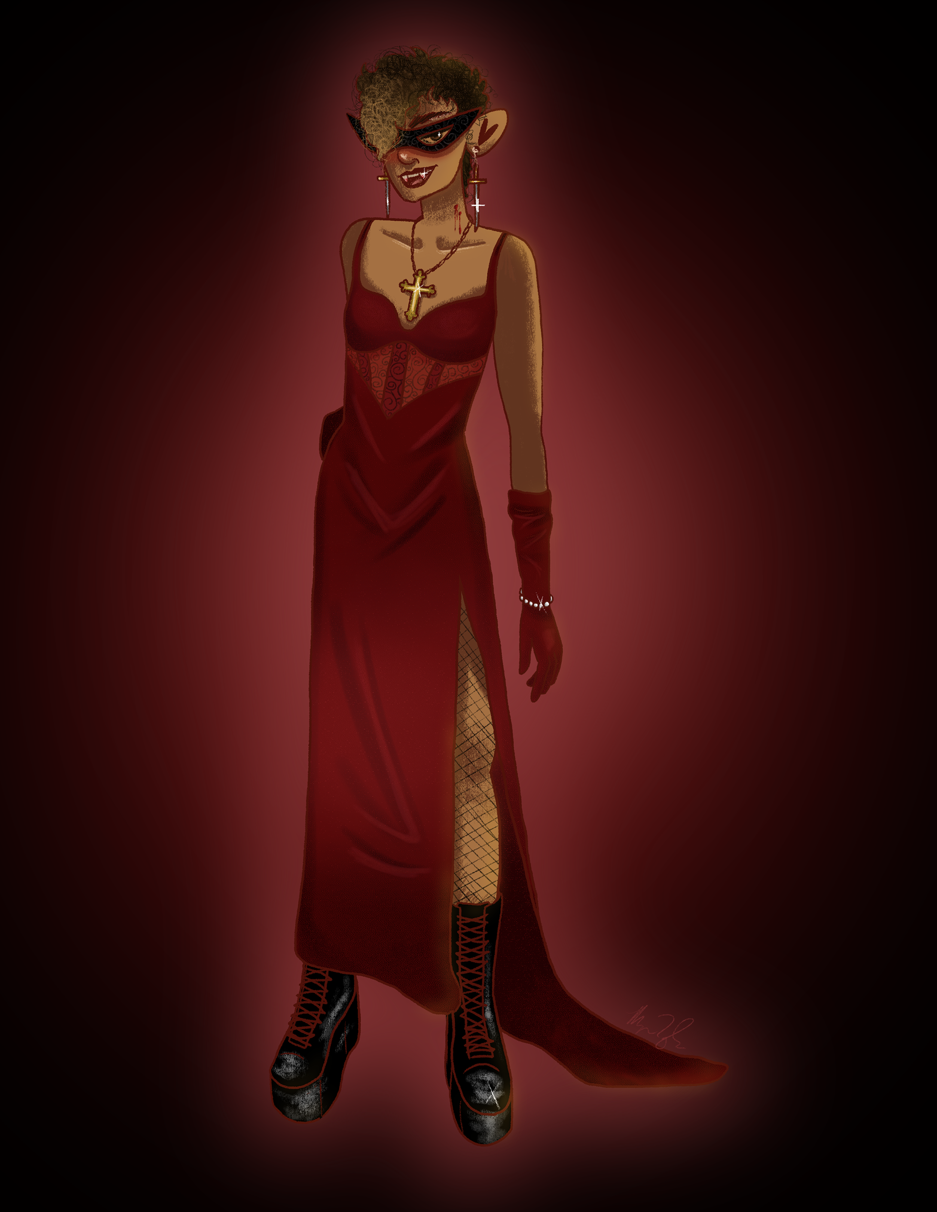 Digital illustration of my original character, Soloman (2022)