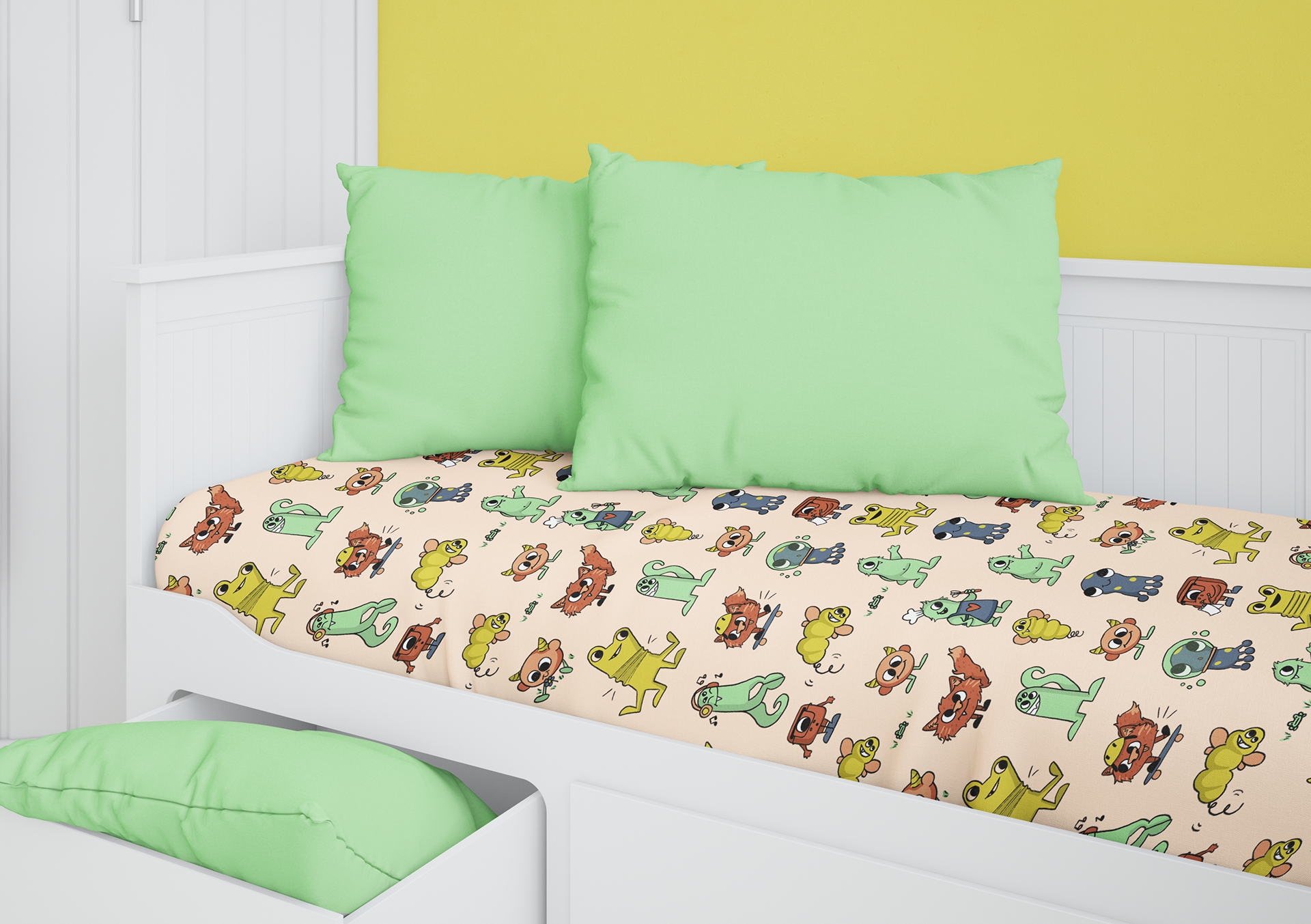 Bedsheet mock-up