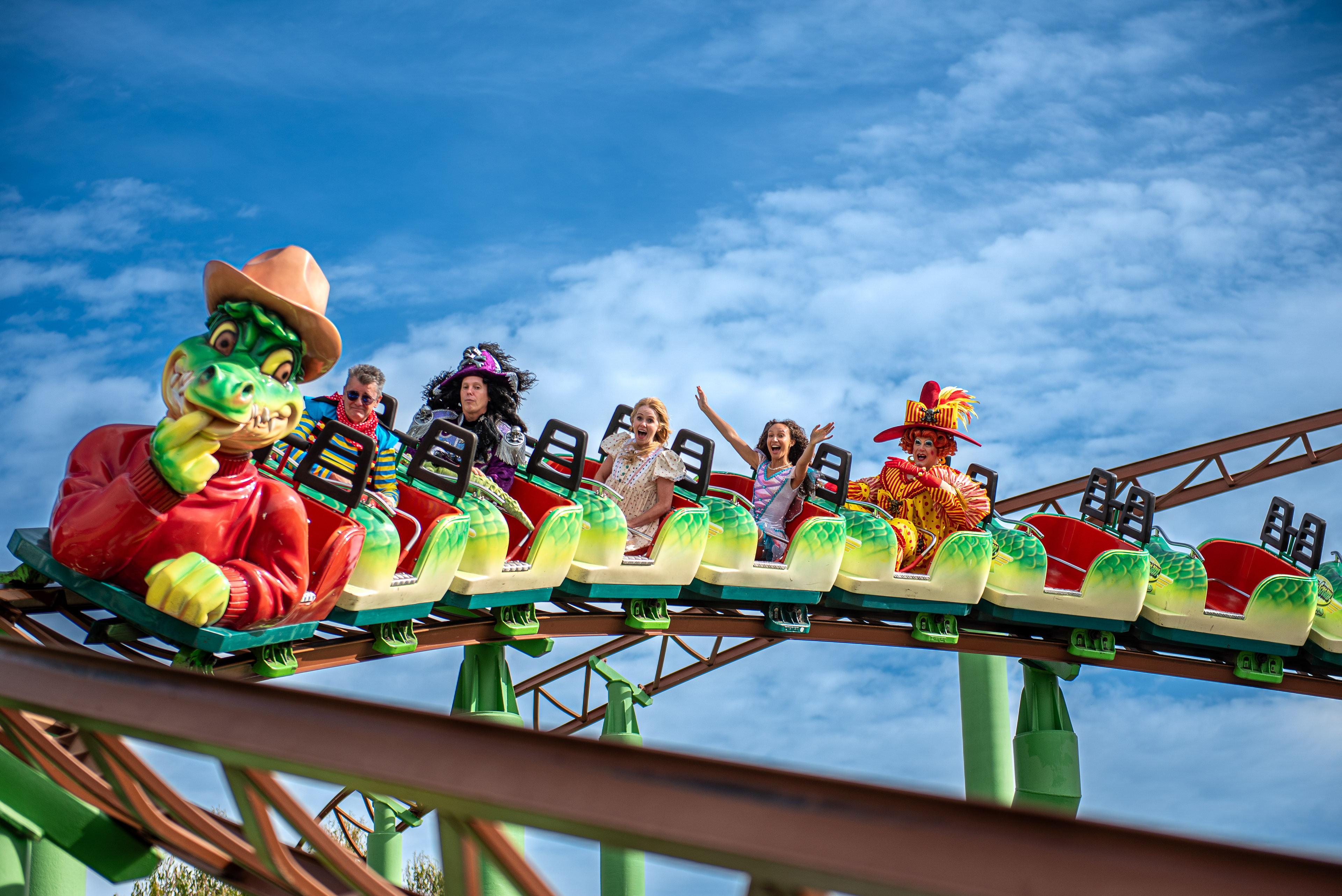 The cast at Adventure Island