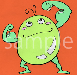 お豆ムキムキくん