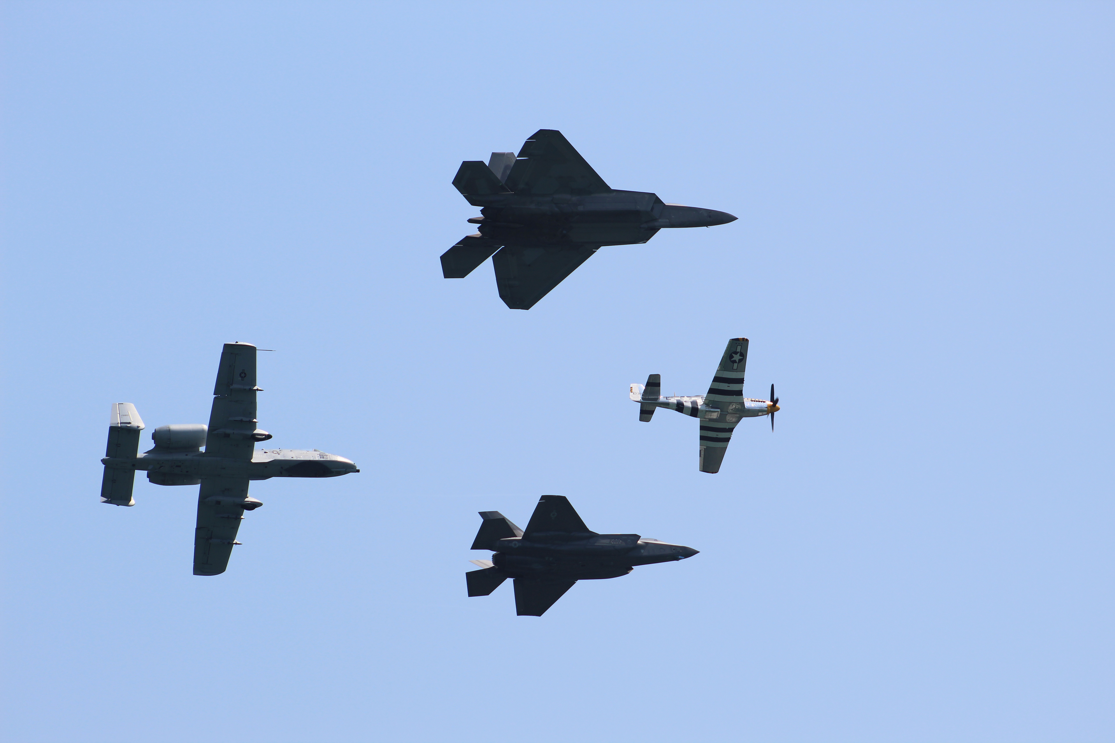 USAF Heritage Flight Formation