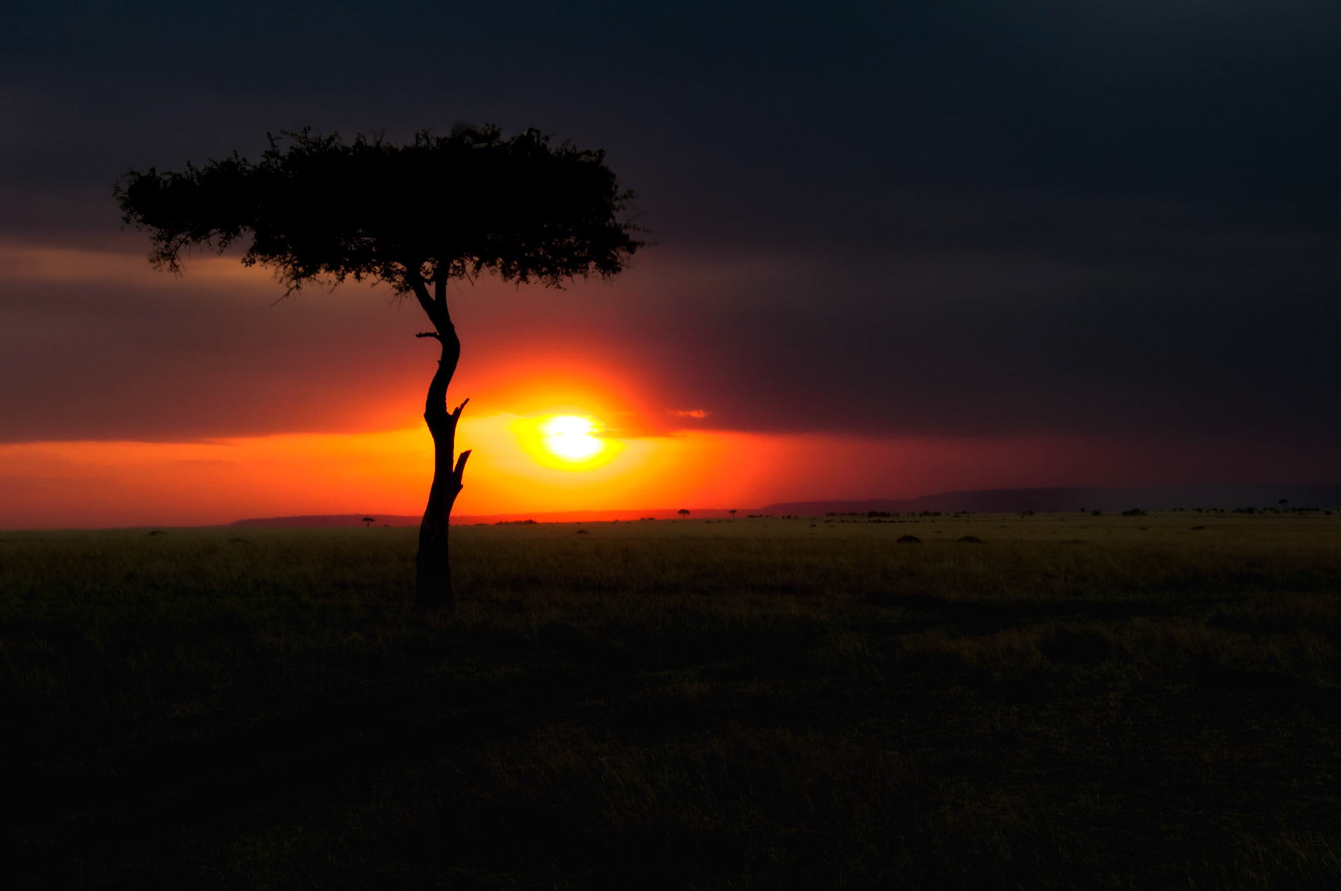 Sunset in Africa is always beautiful, and this is one of it