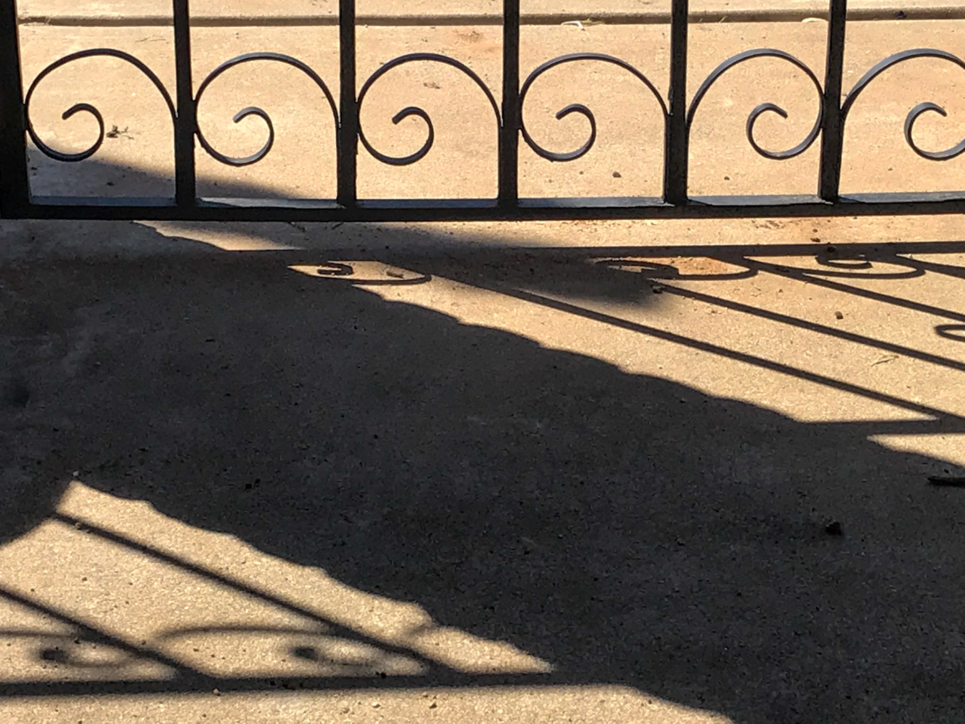Lesson for students photographing shadows