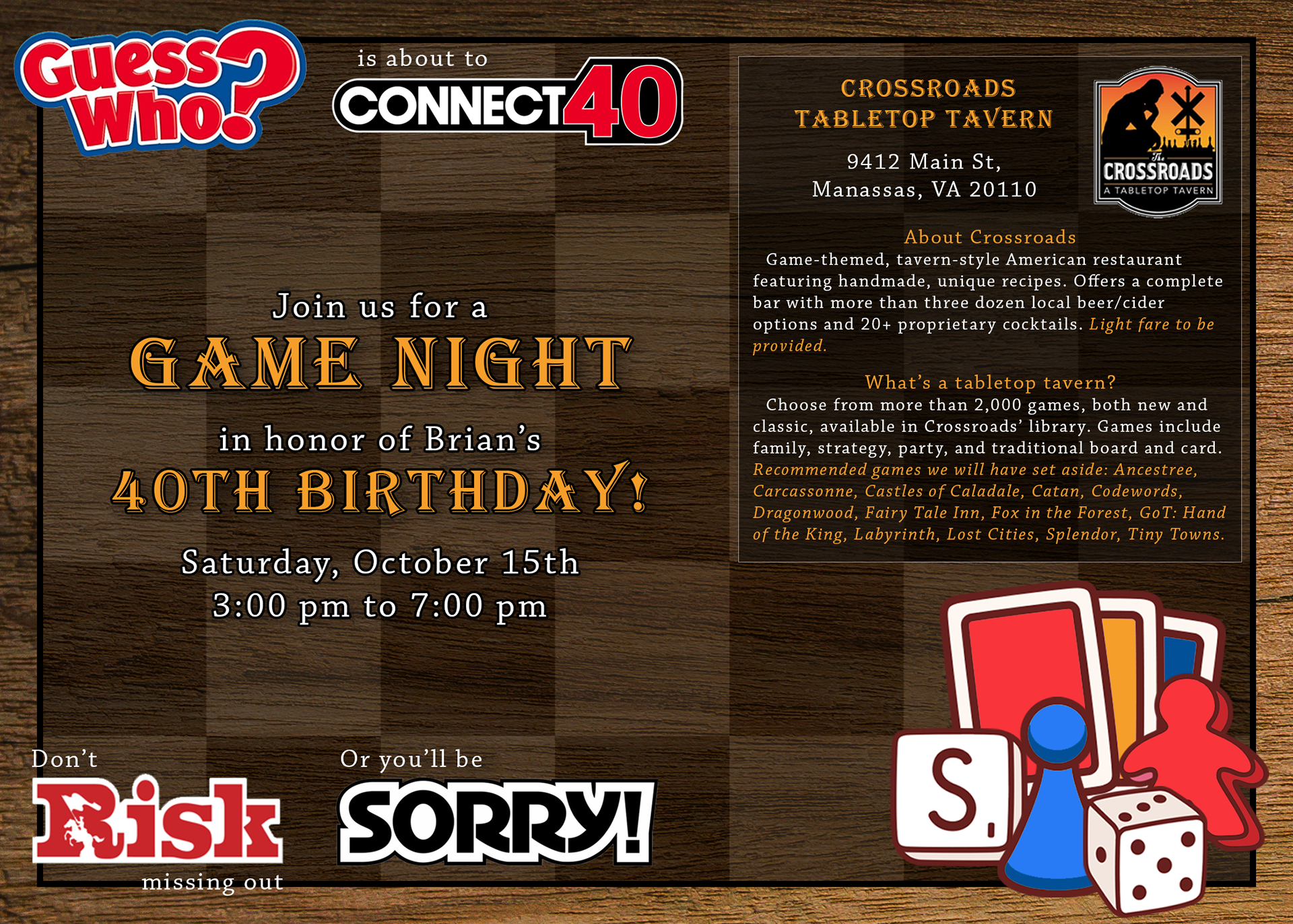 Birthday invite