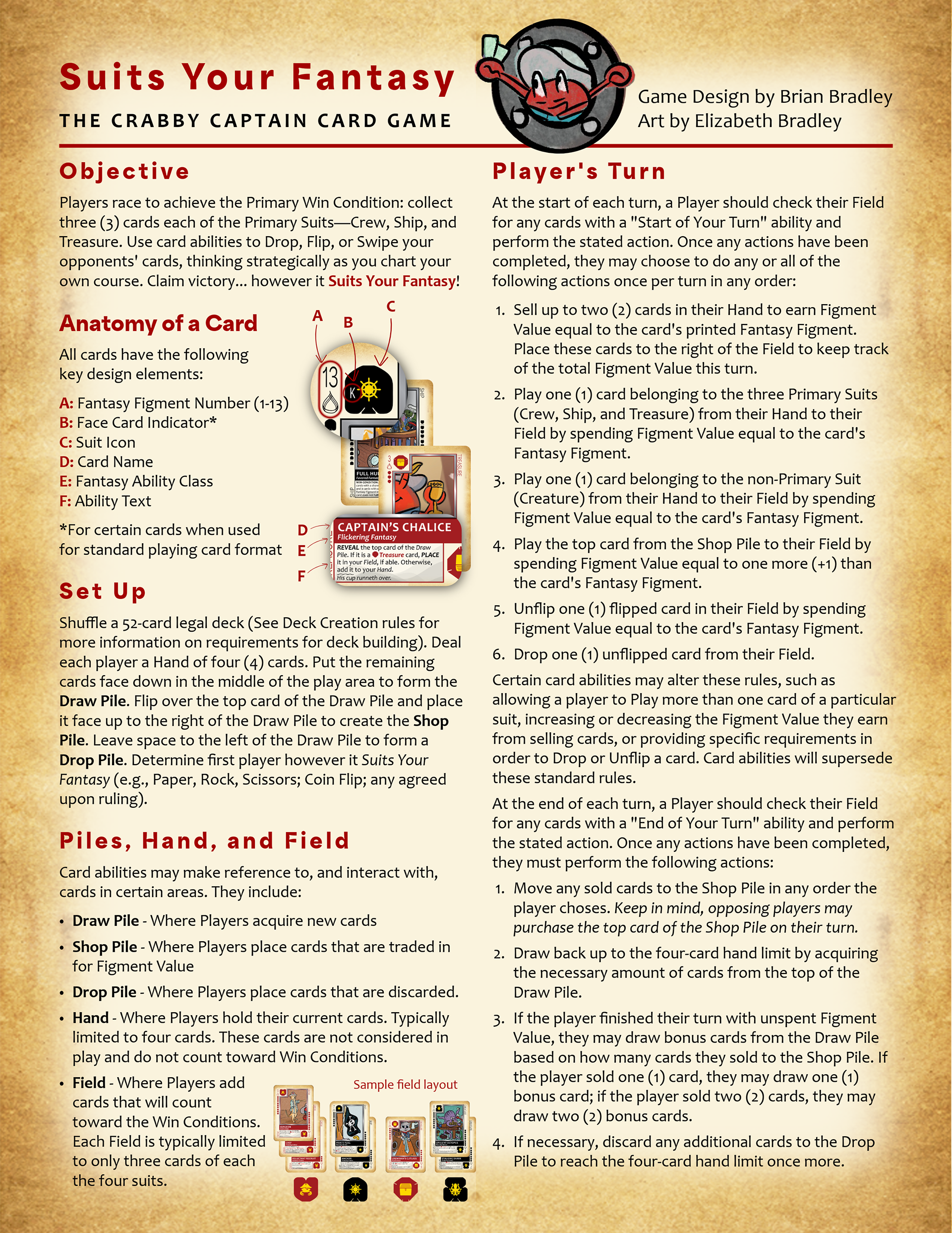 Game Instruction Sheet