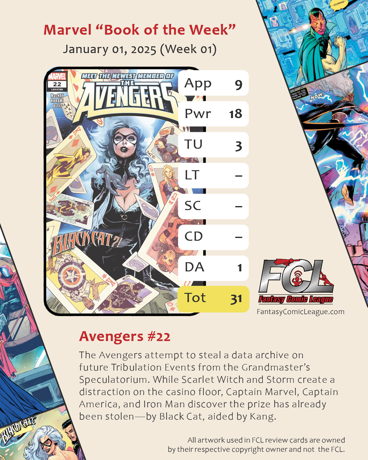 Hero of the Week card