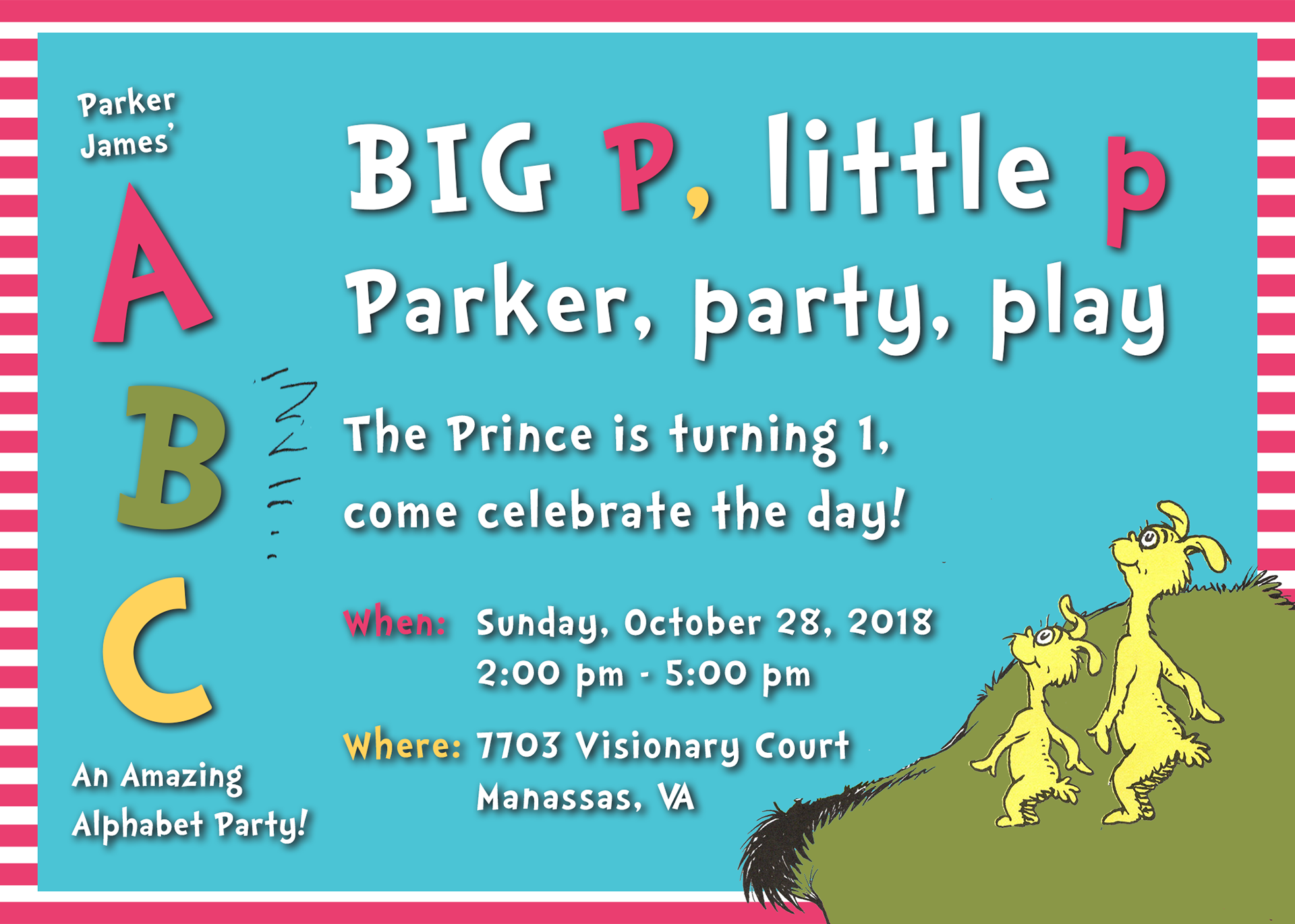 Birthday invite
