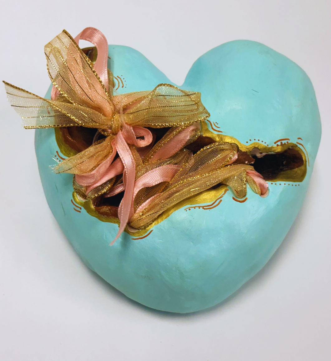 Ella, 2025 - 5" x 5" Ceramics, Mixed Media