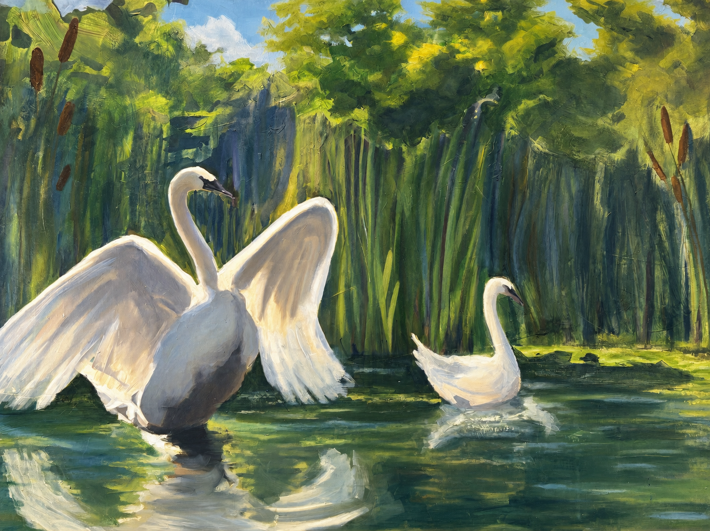 Still Waters, 2025 - 36" x 42" Oil Paint