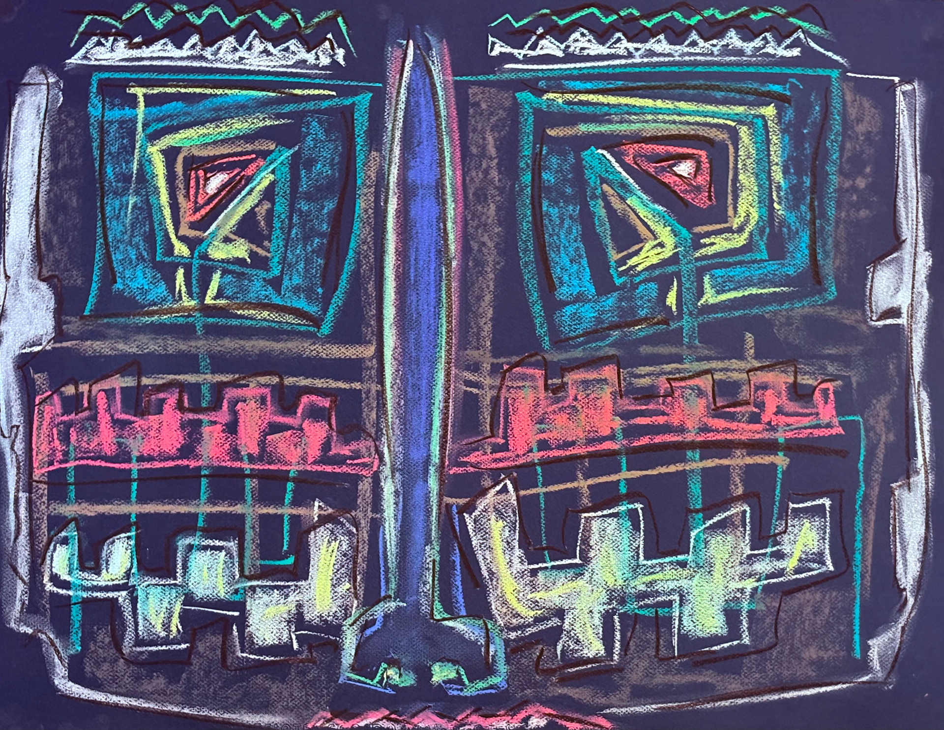 "Luck of Lucien" - 25"x20" chalk pastel