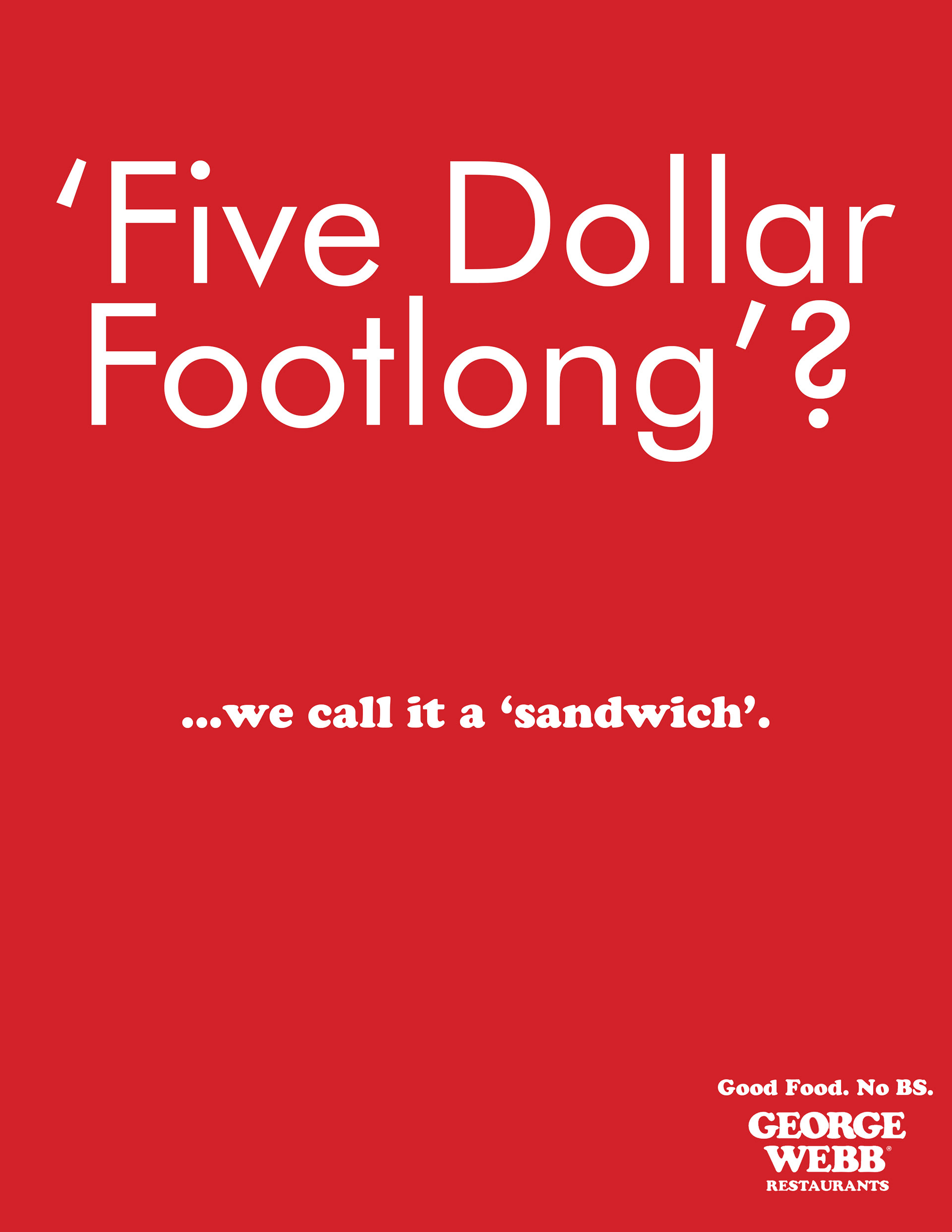 George Webb print advertisement 4