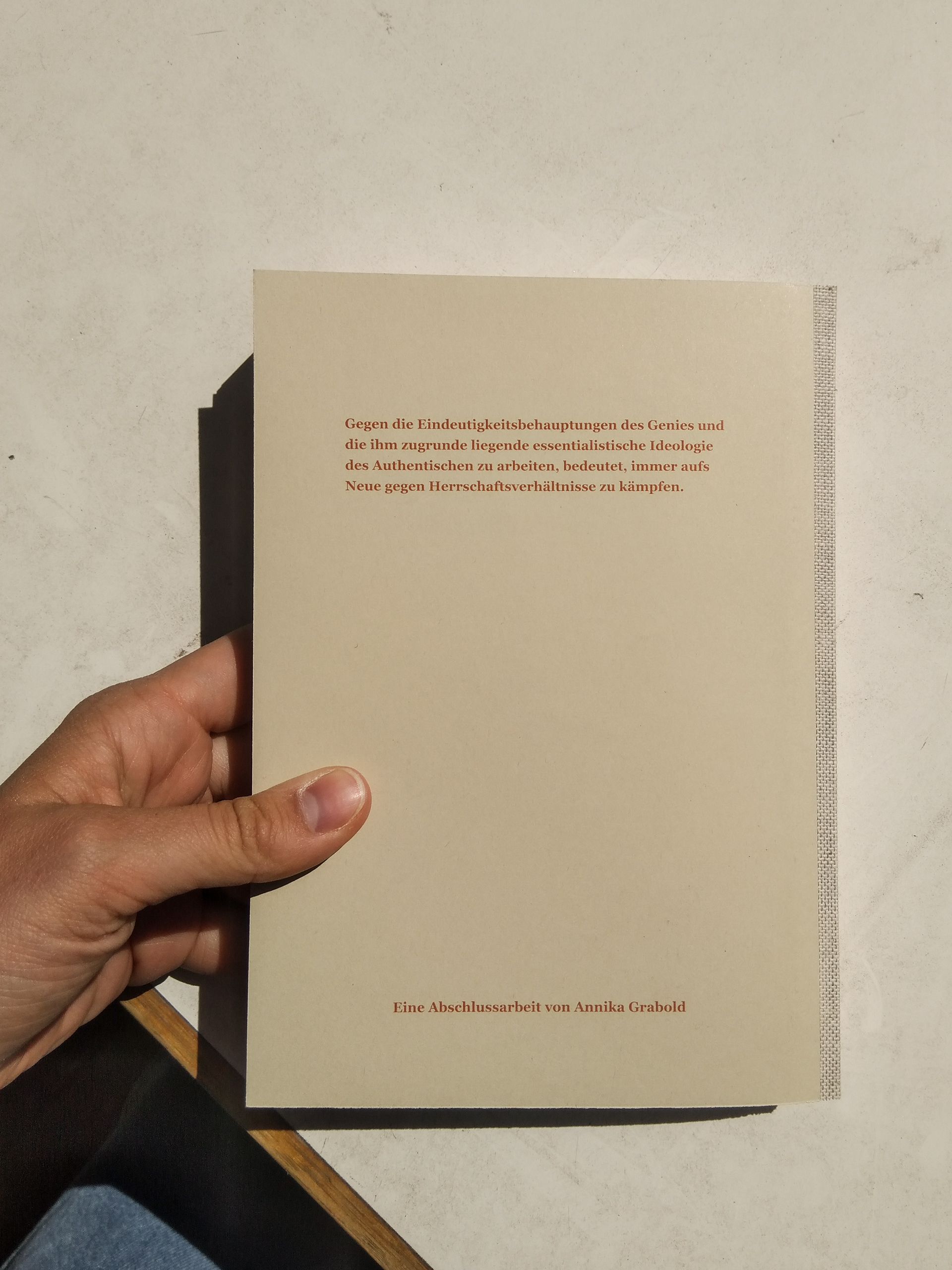 book (fist edition)