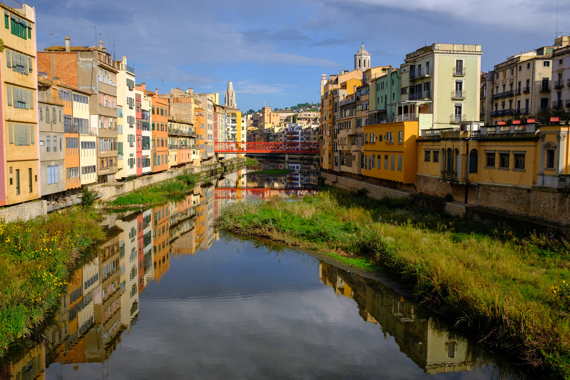Eiffel Bridge over River Onyar