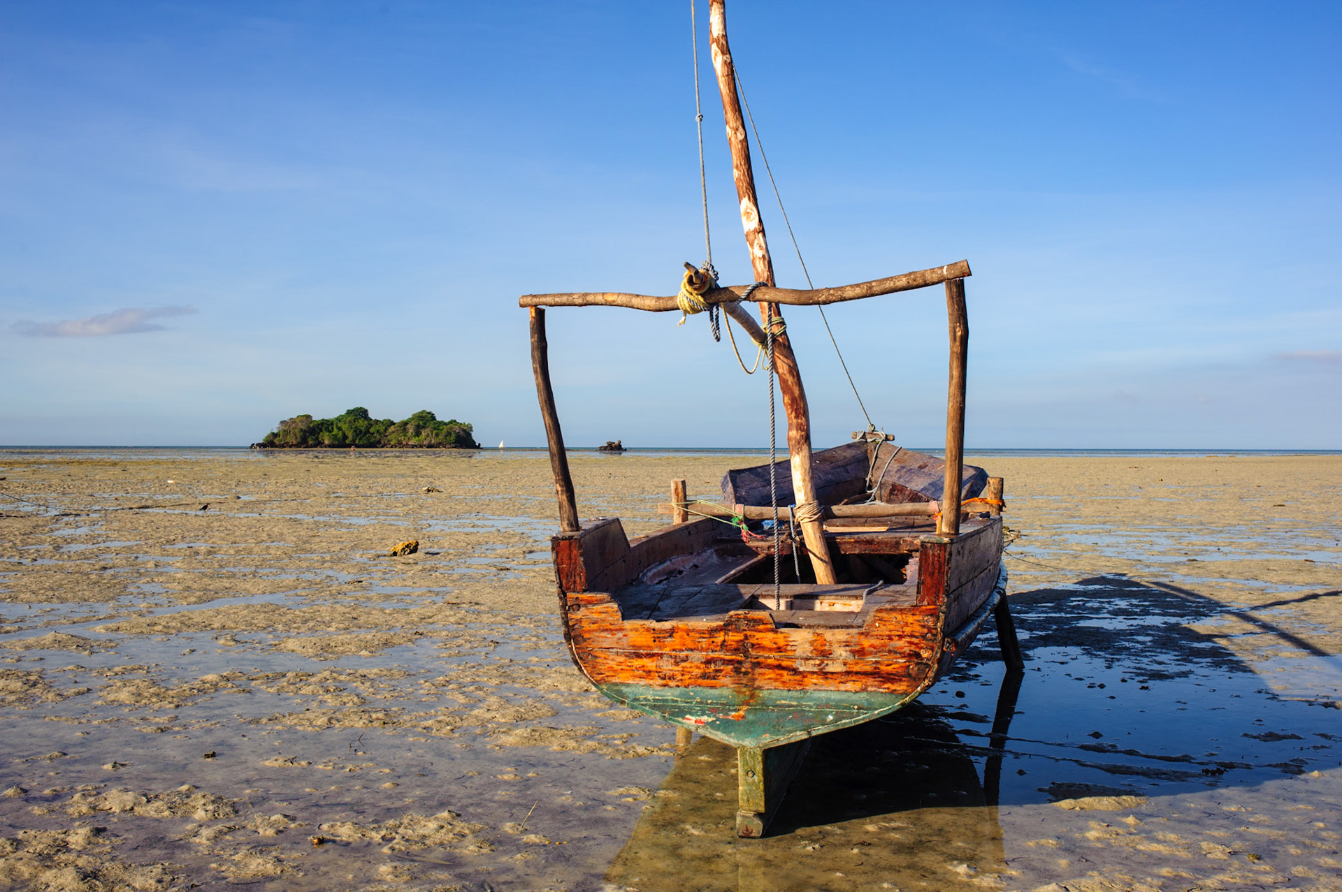 One week a month the tide drains like thisg