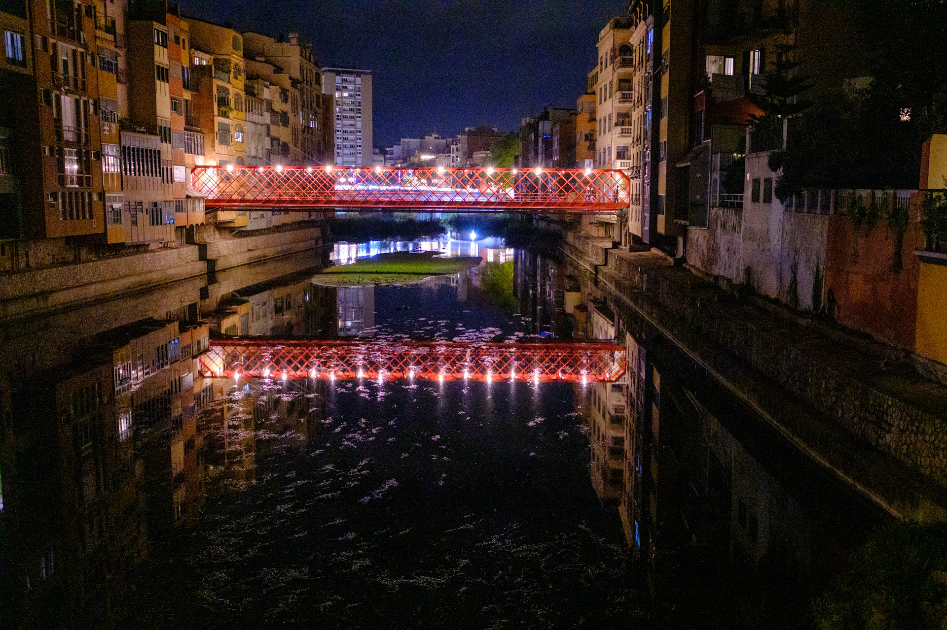 Eiffel Bridge over River Onyar