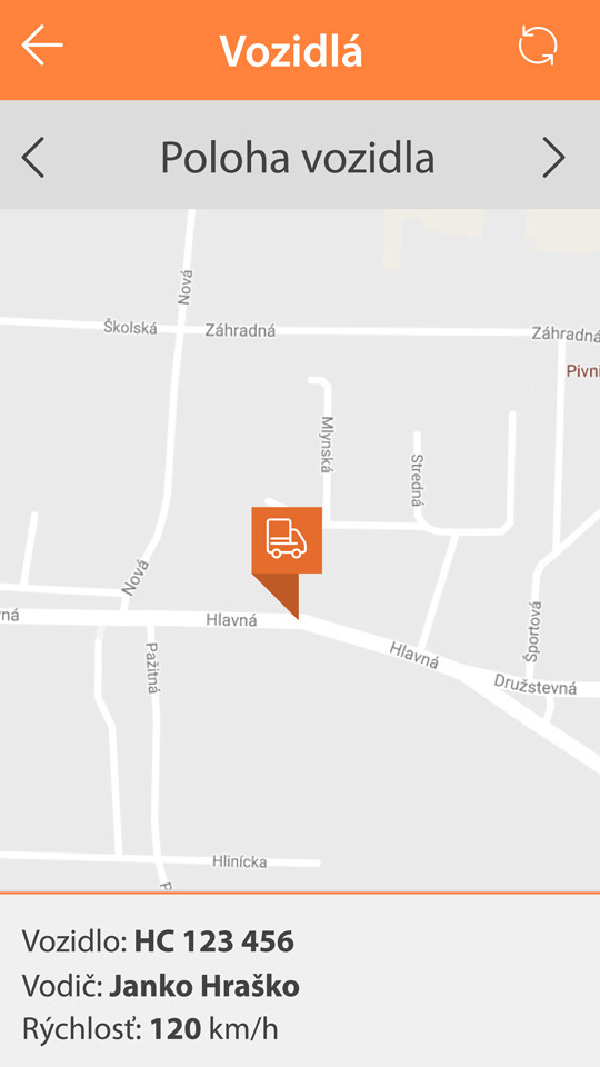 Vehicles section, subsection: location