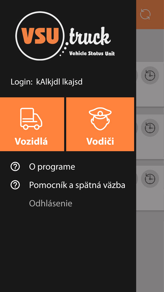 App screen