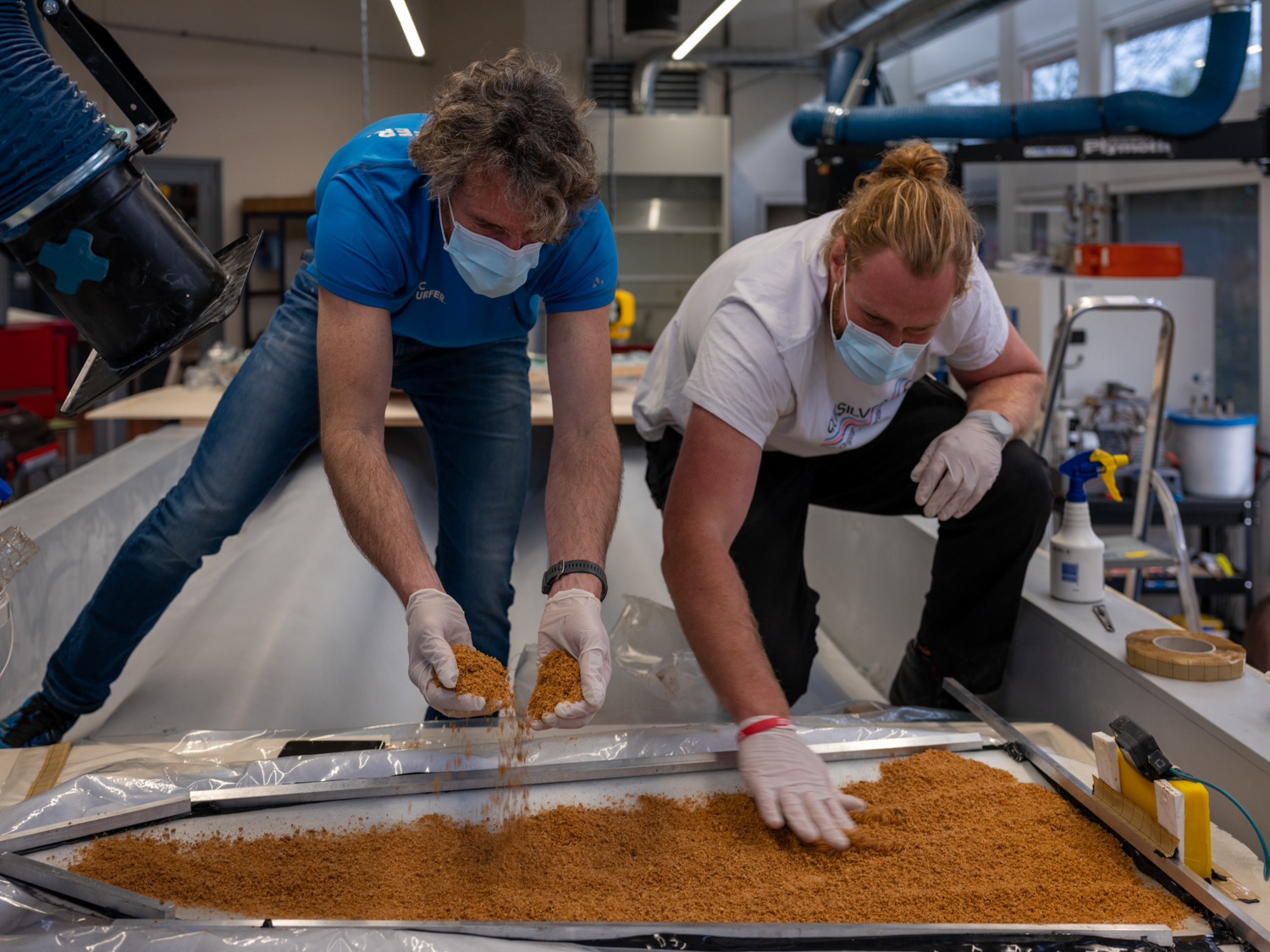 De matrix met mycelium sporen, innovatielab, InHolland Alkmaar