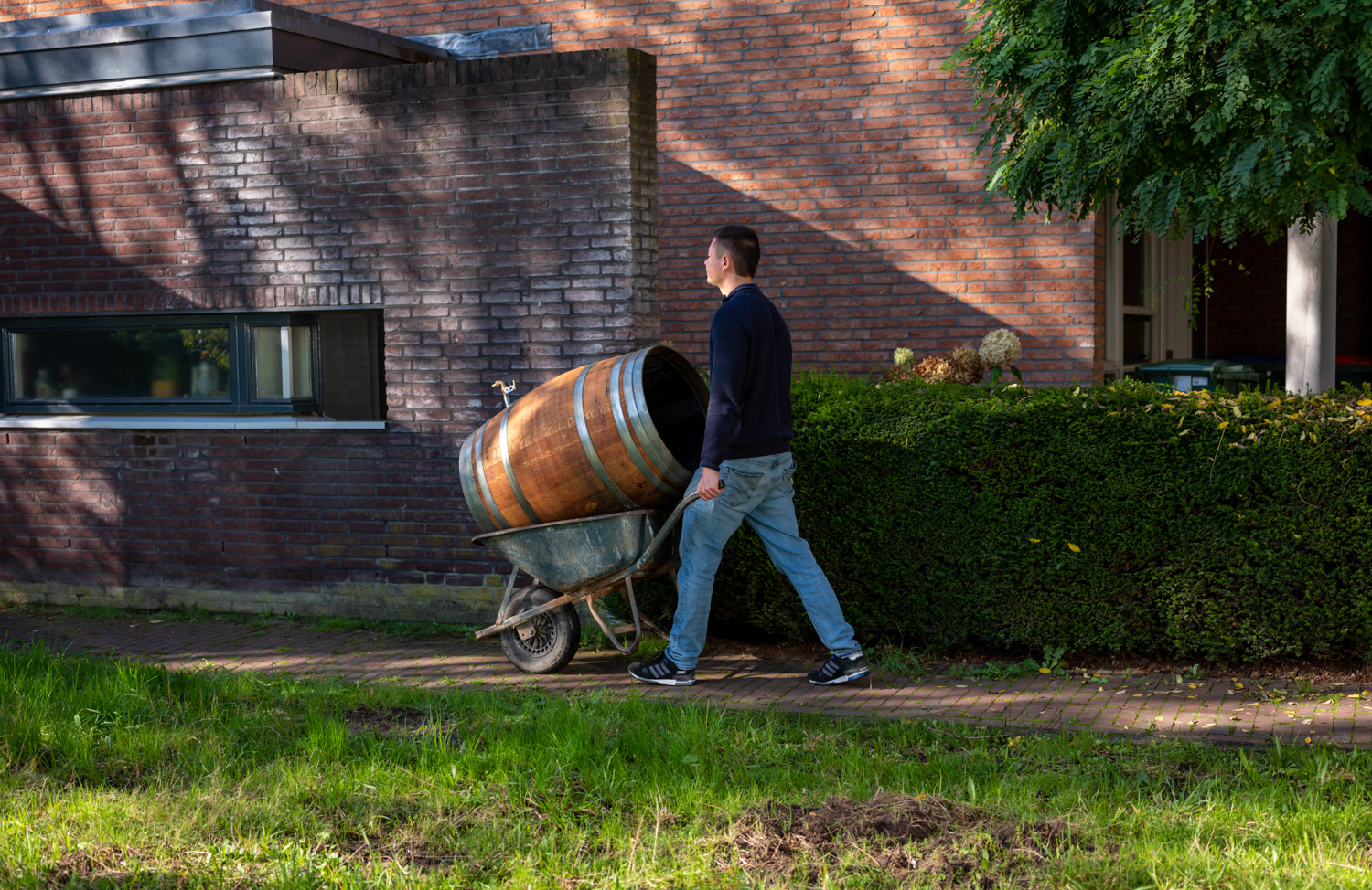 Thijs Boers sluit waterbuffer aan (750 liter)