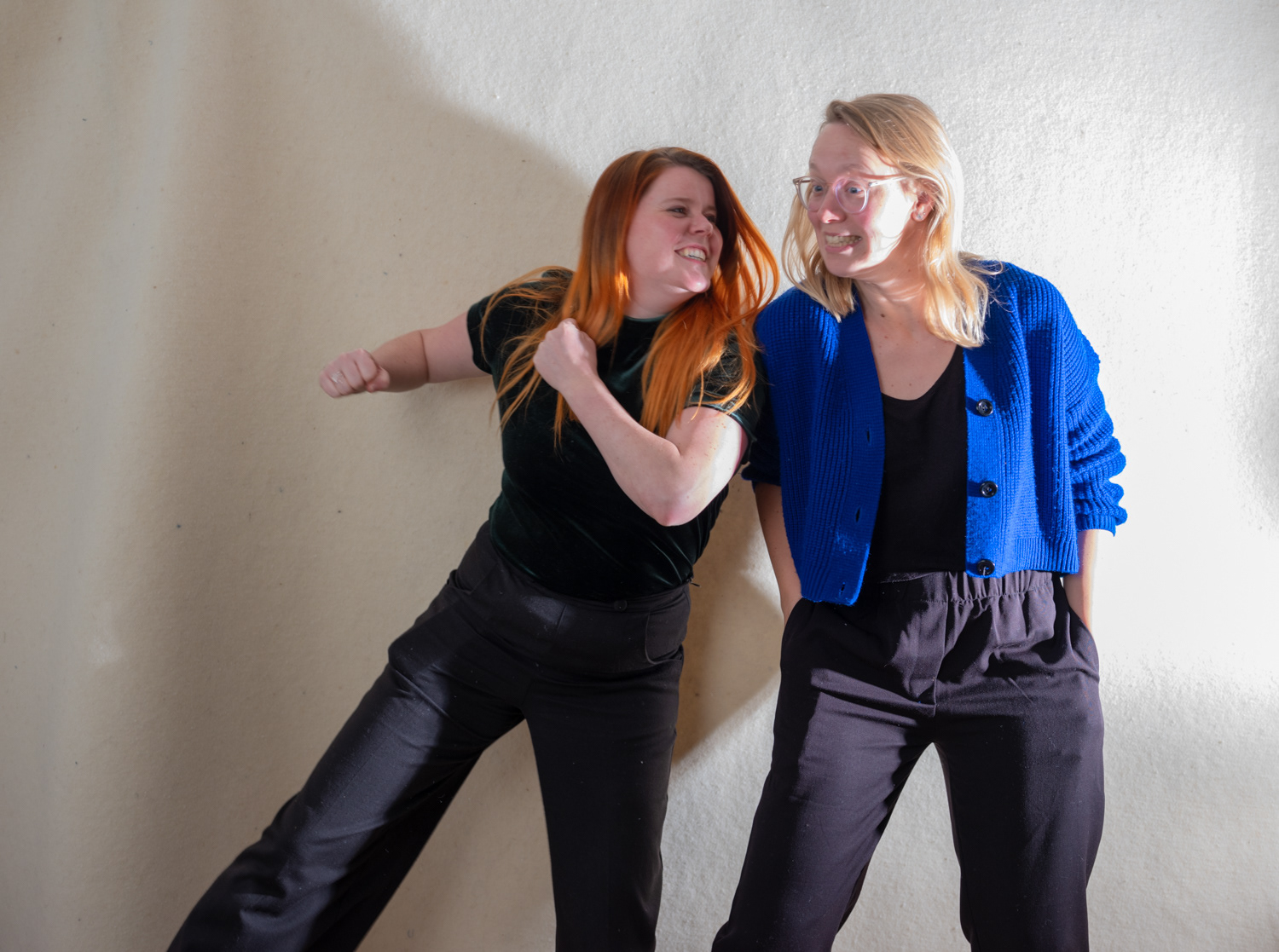 Mirthe en Janne van het Hollands Wol Collectief