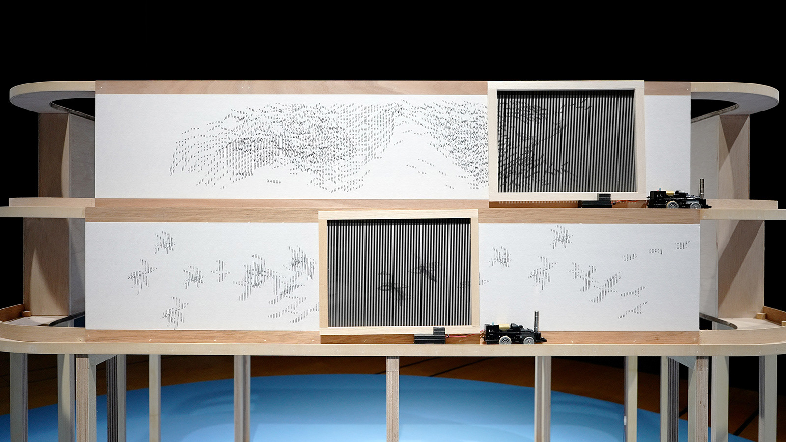 Installation view of "A fable of a fable ‹Black-tailed gull›", 2022