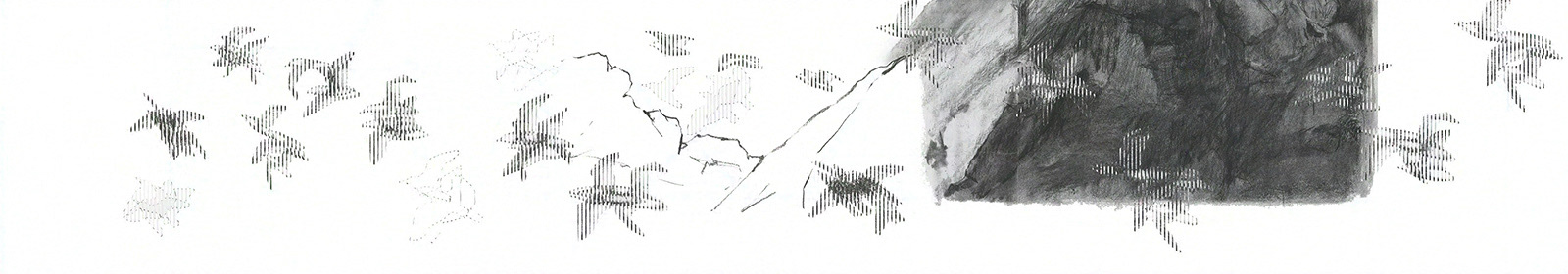 Drawing of "A fable of a fable ‹Black-tailed gull›", 2022