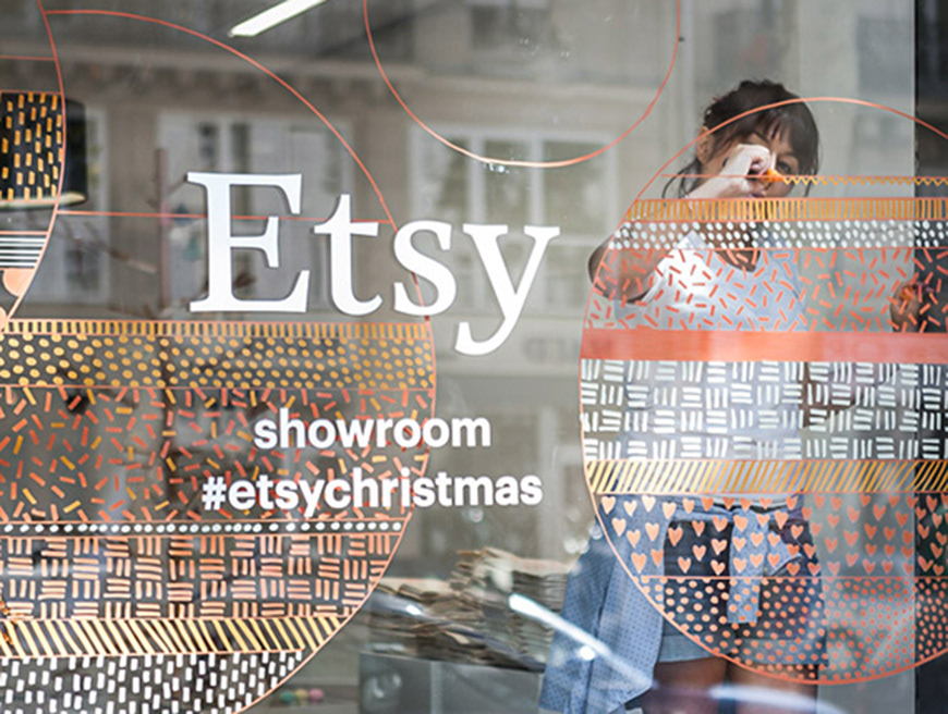 Etsy showroom - Live painting