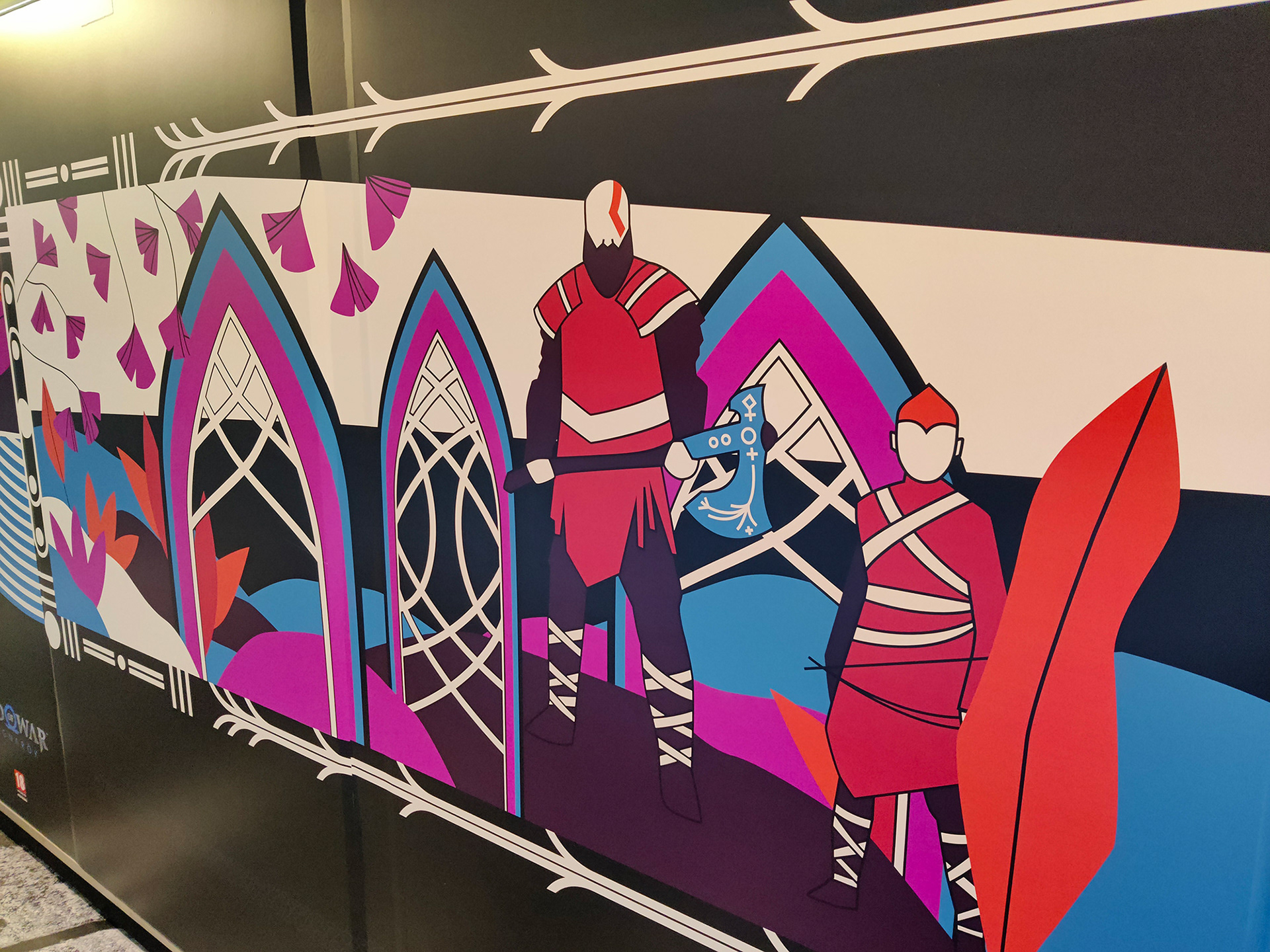 god of war ragnarok sony fresque metro chatelet par severine monsonego oelwein