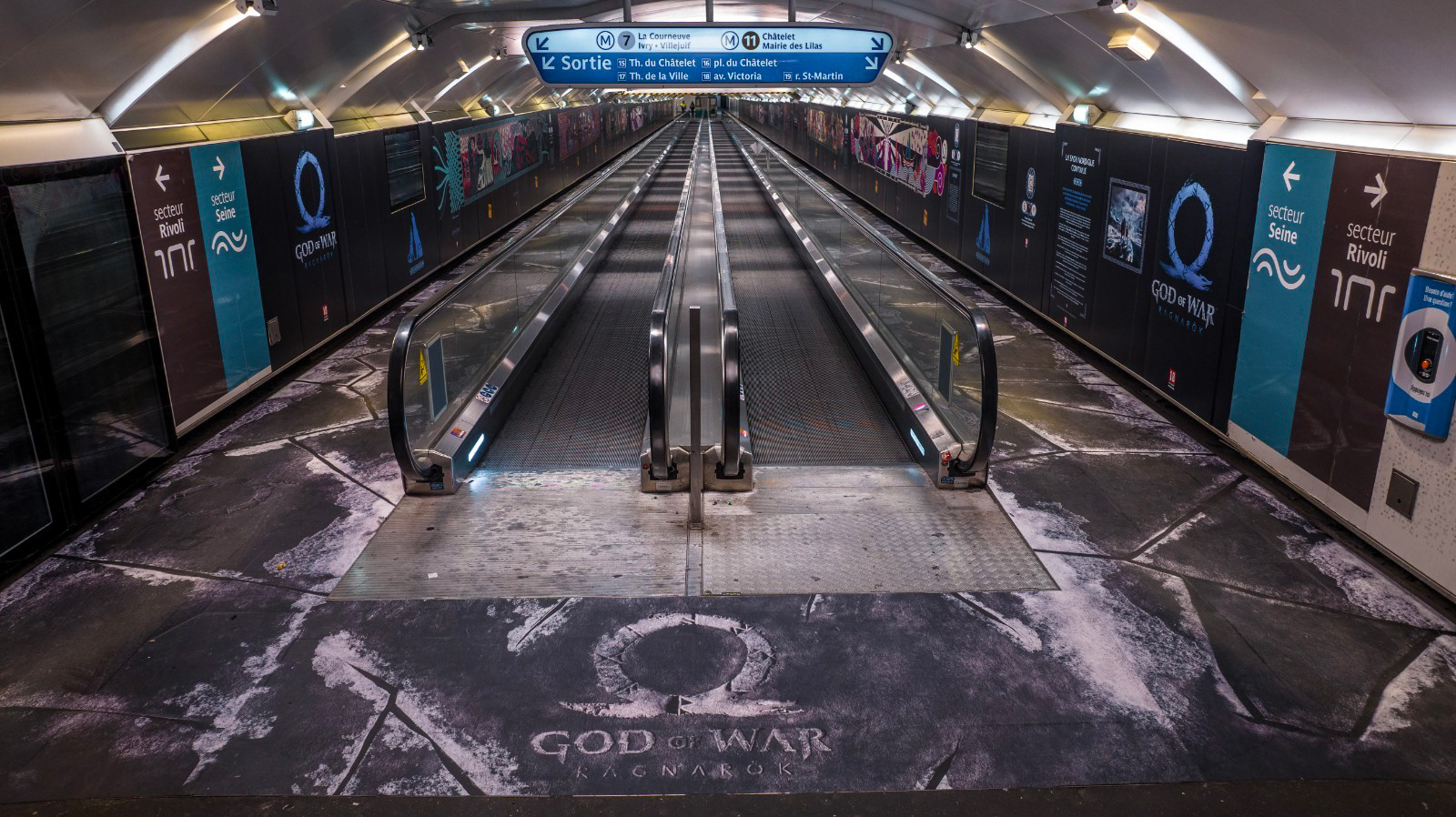 god of war ragnarok release event paris agence double 2 pong