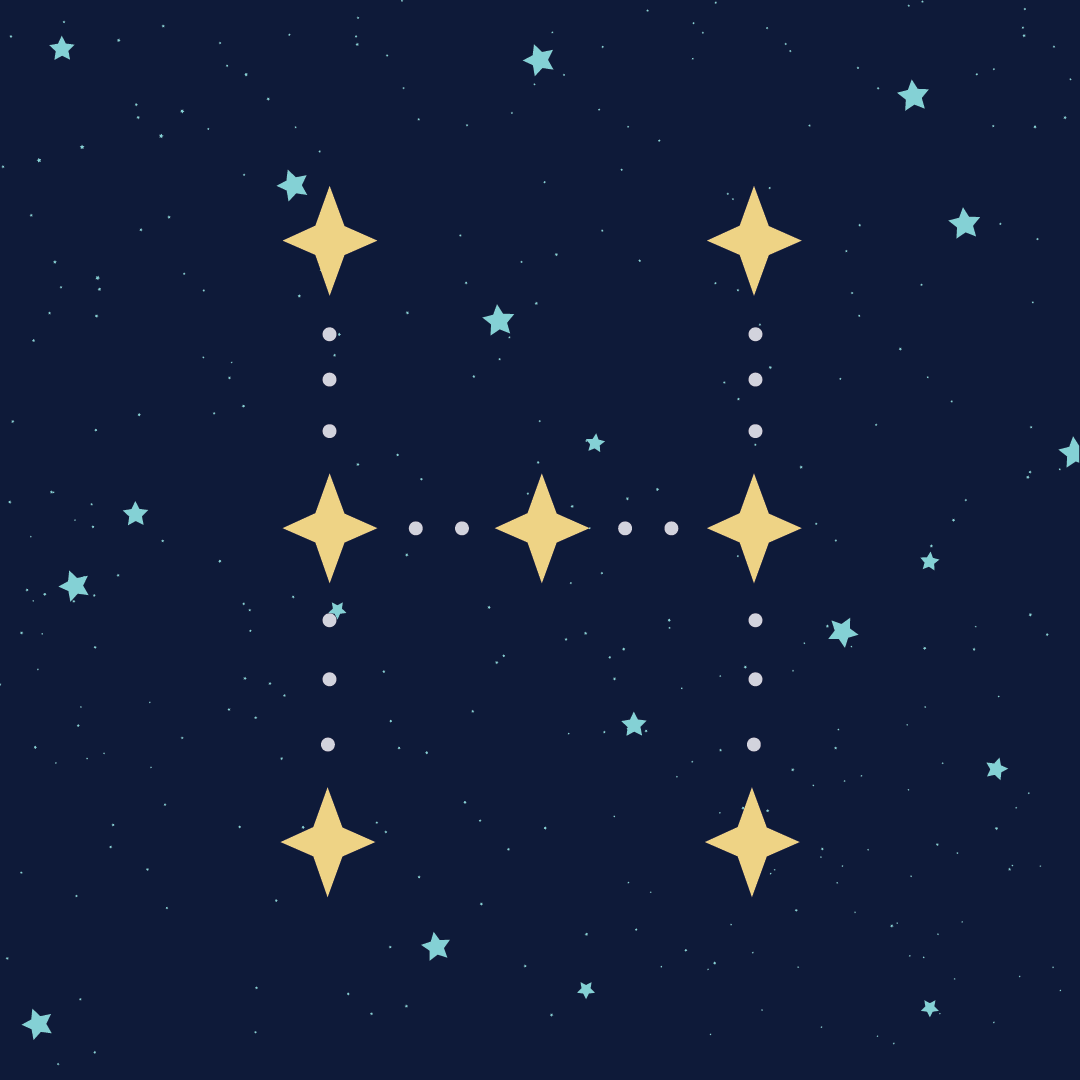 Constellation Letter H
