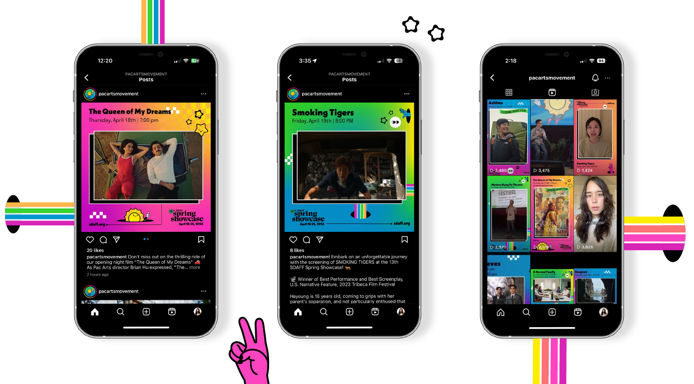 Instagram Templates as seen on @PacArtsMovement Instagram