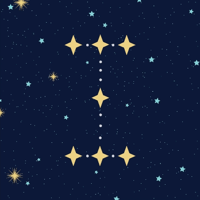Constellation Letter I as a gif
