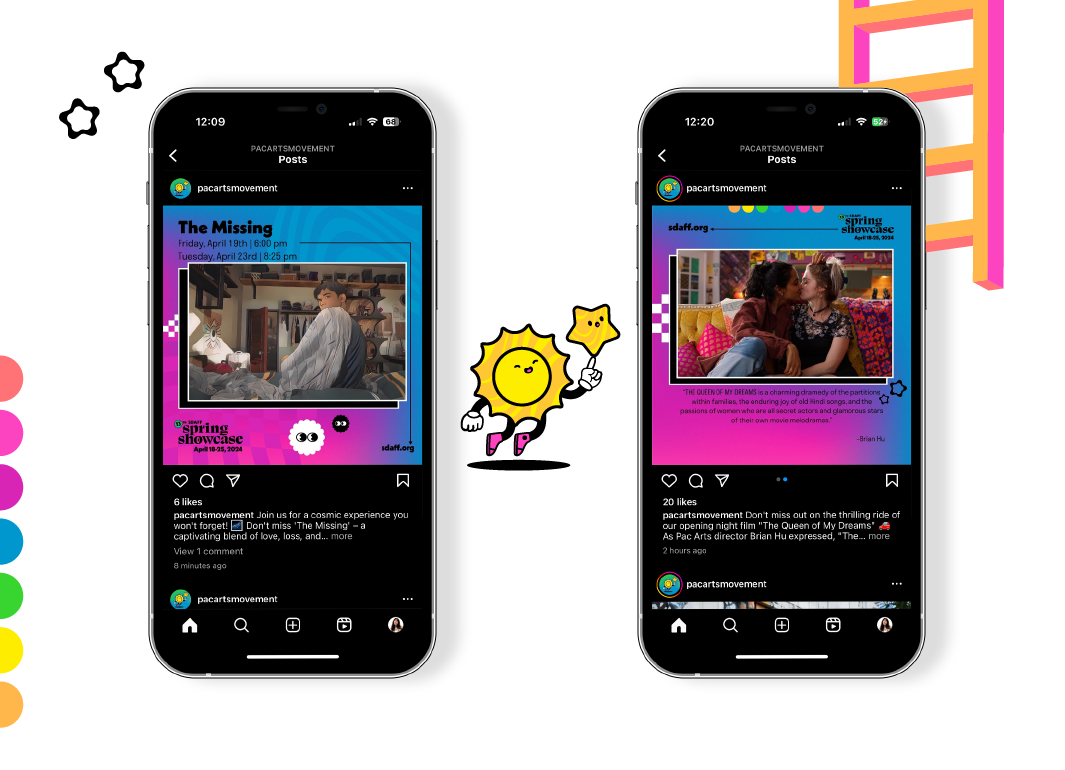 Instagram Templates as seen on @PacArtsMovement Instagram