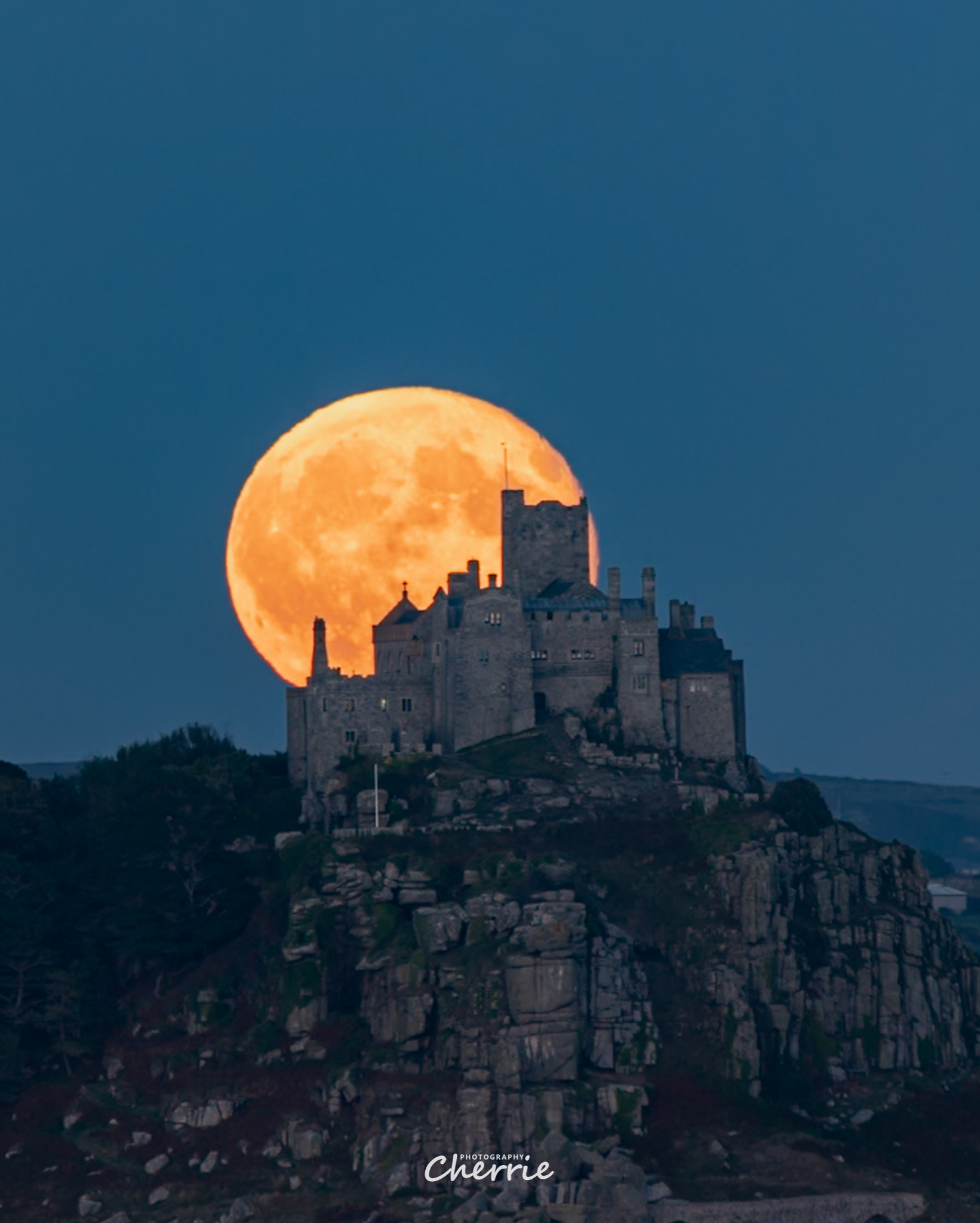 Supermoon St Michaels Mount Cornwall