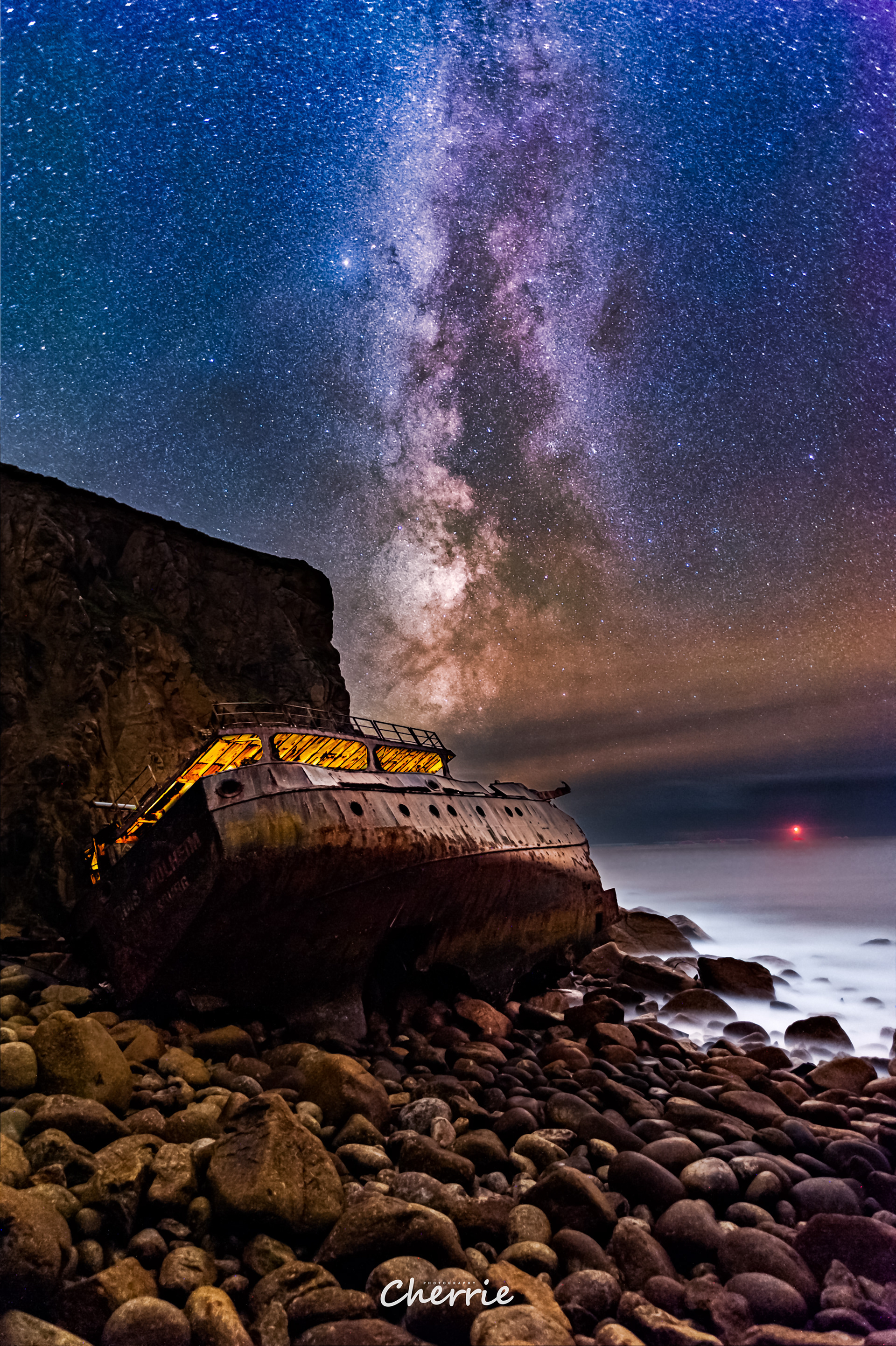The Mulheim Ship Wreck Under The Milkyway