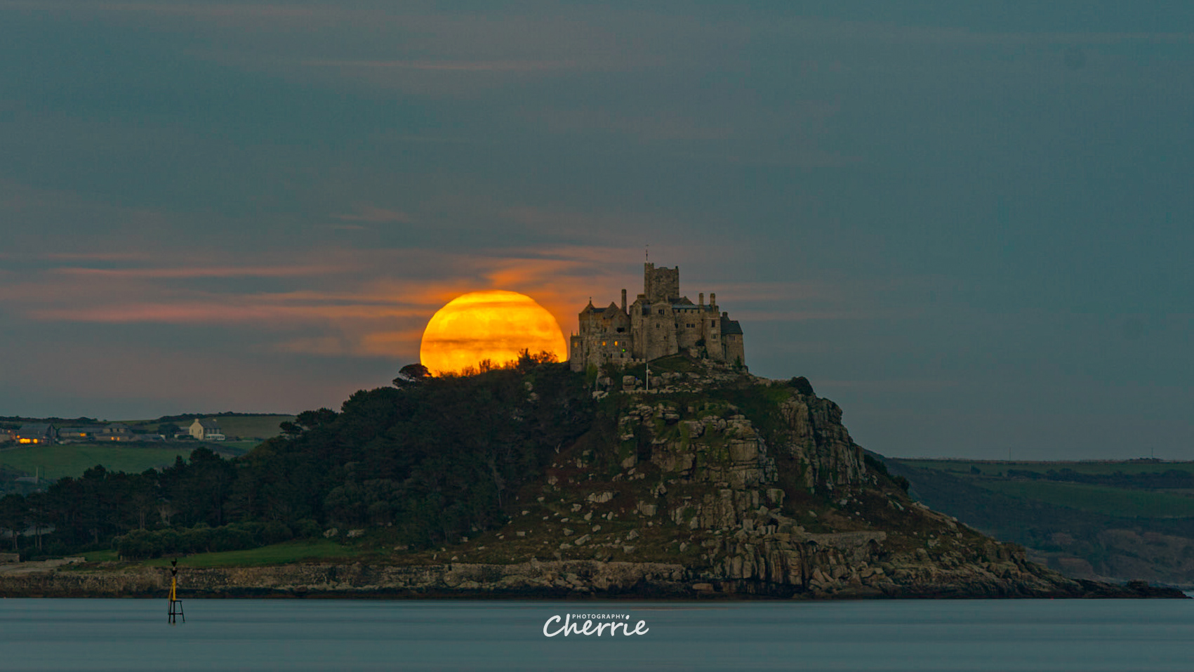 Moonrise At St Michaels Mount Cornwall
