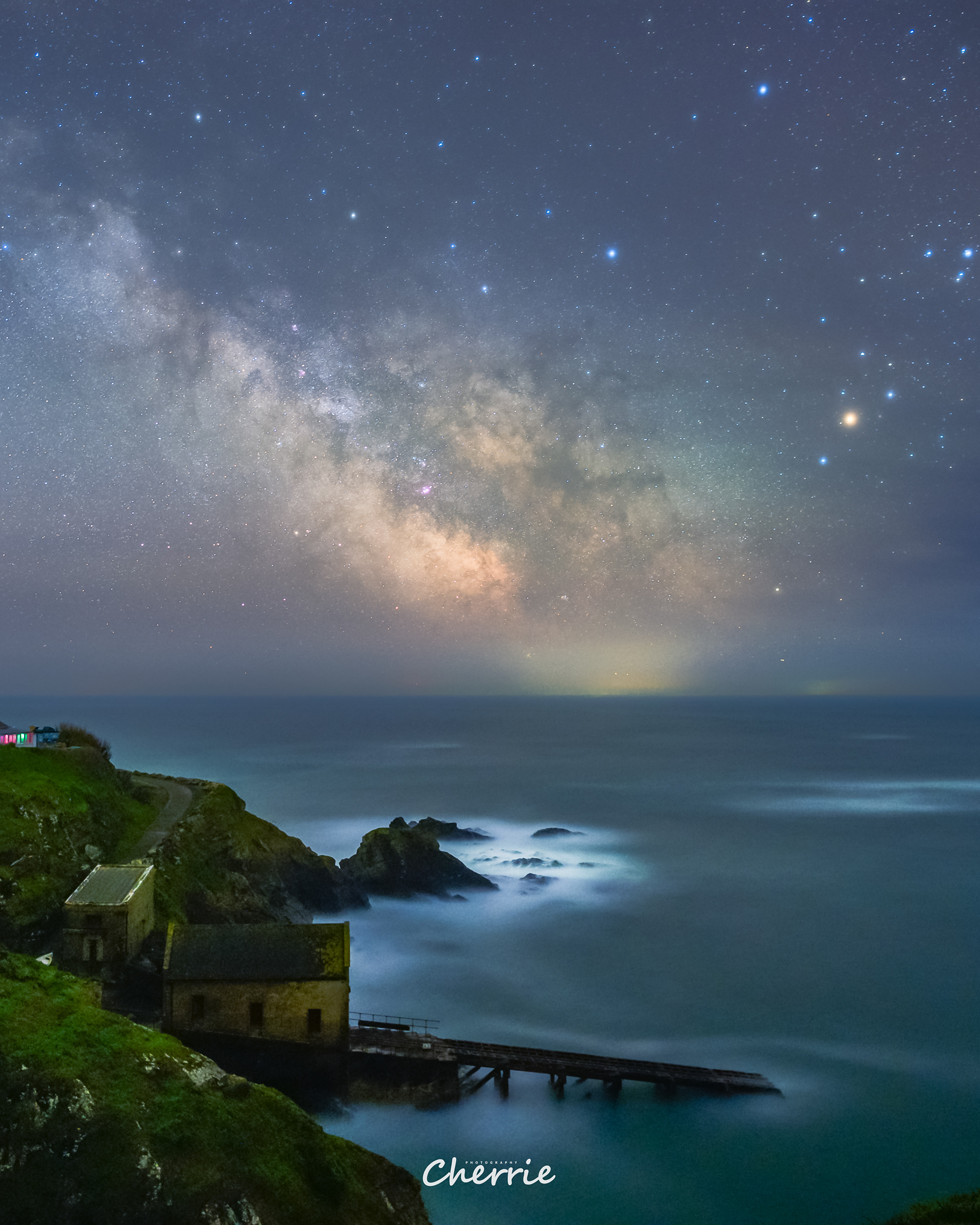 Milky Way Over The Old Life Boat Station On The Lizard Peninsula 