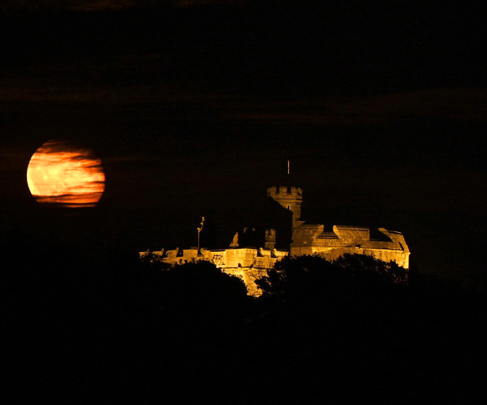 Moonrise At Pendennis Castle 