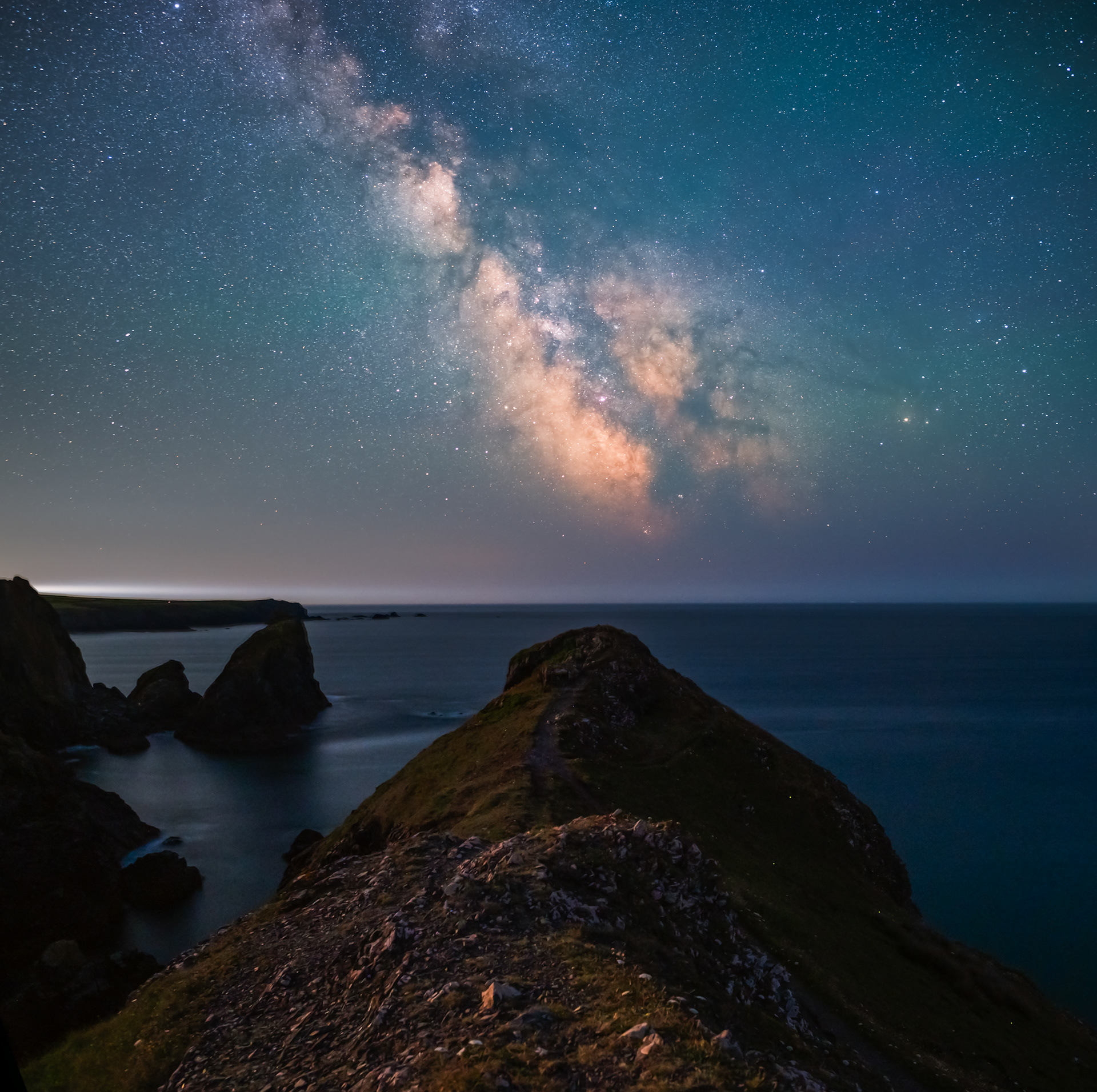 Milky Way Over Cornwall's Coast