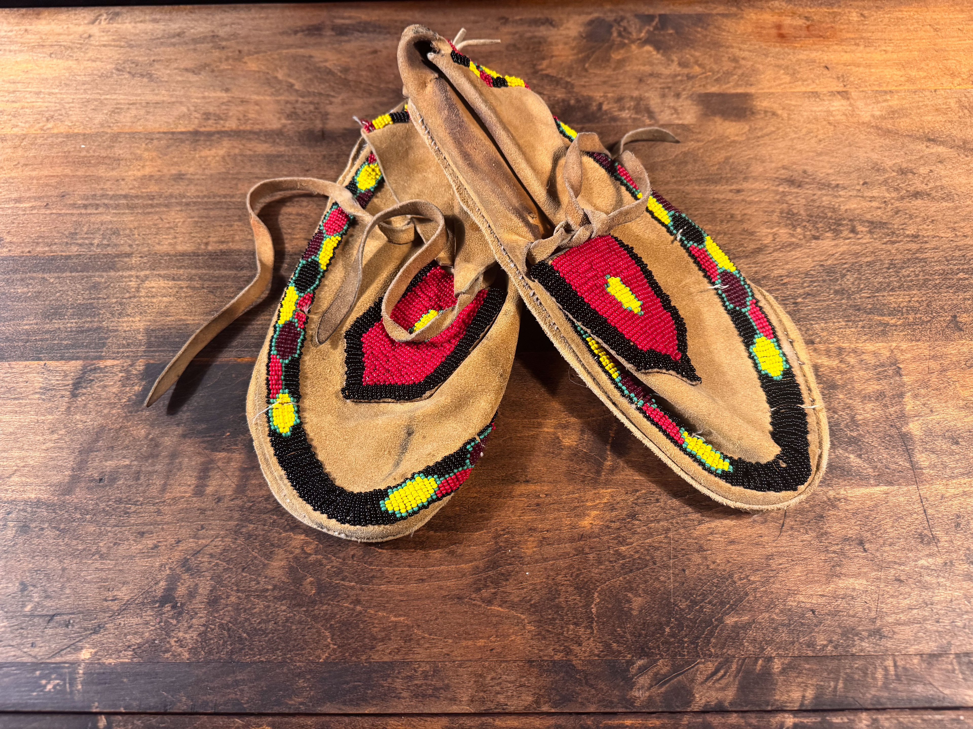 Partially Beaded Moccasins 2006