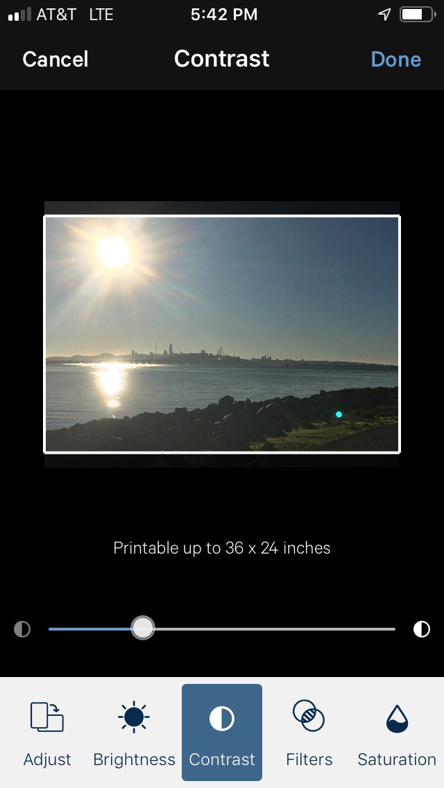 Photo Editor Mode– Contast Adjustment