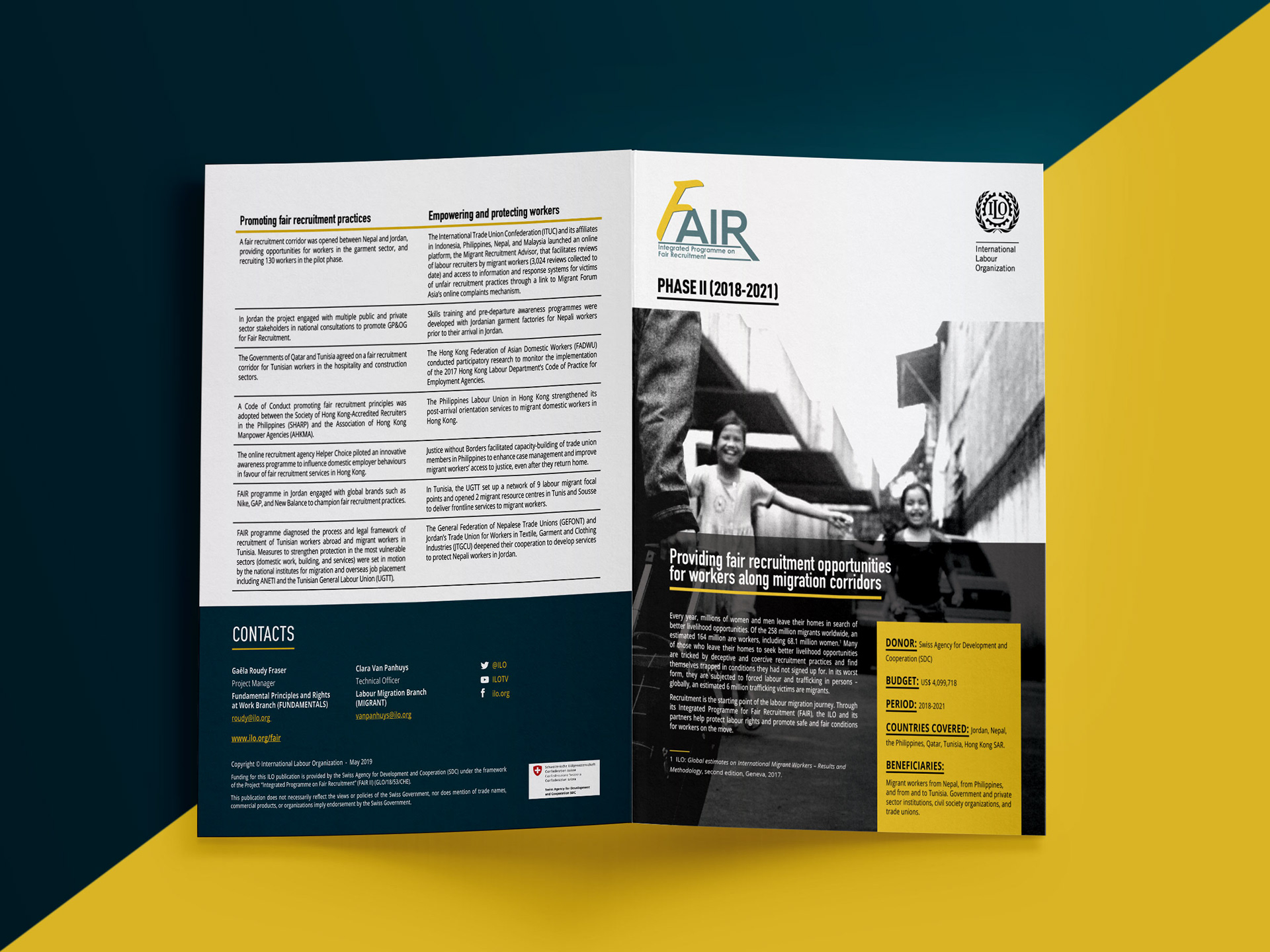 Dina Alwani - ILO - FAIR Project - Brochure Design