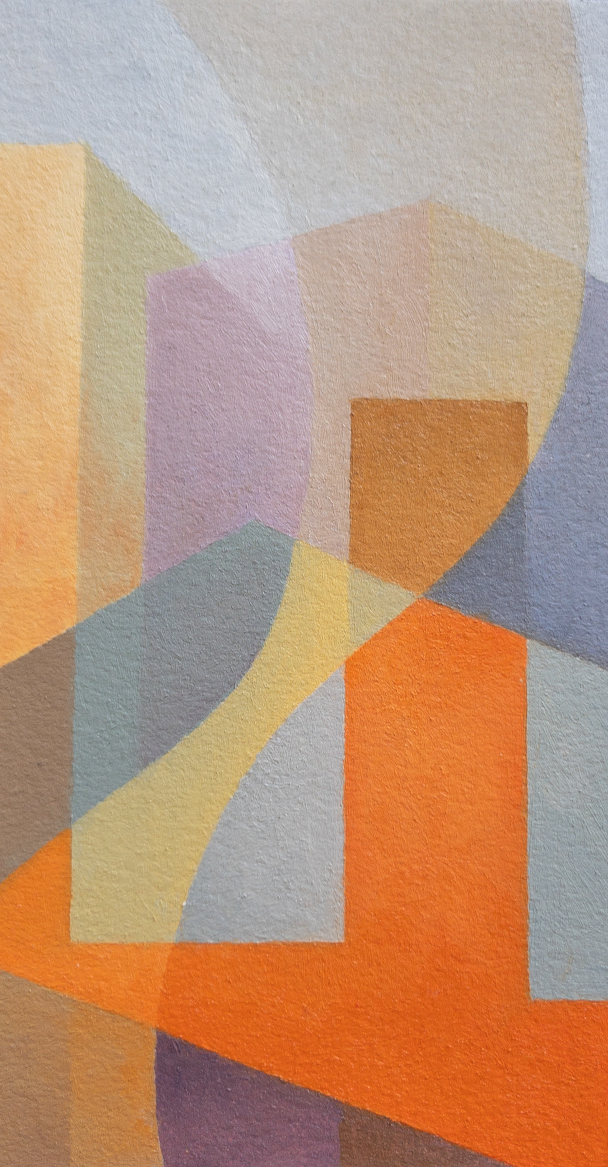 Santa Anas 5, oil on paper, 3" x 6", 2019