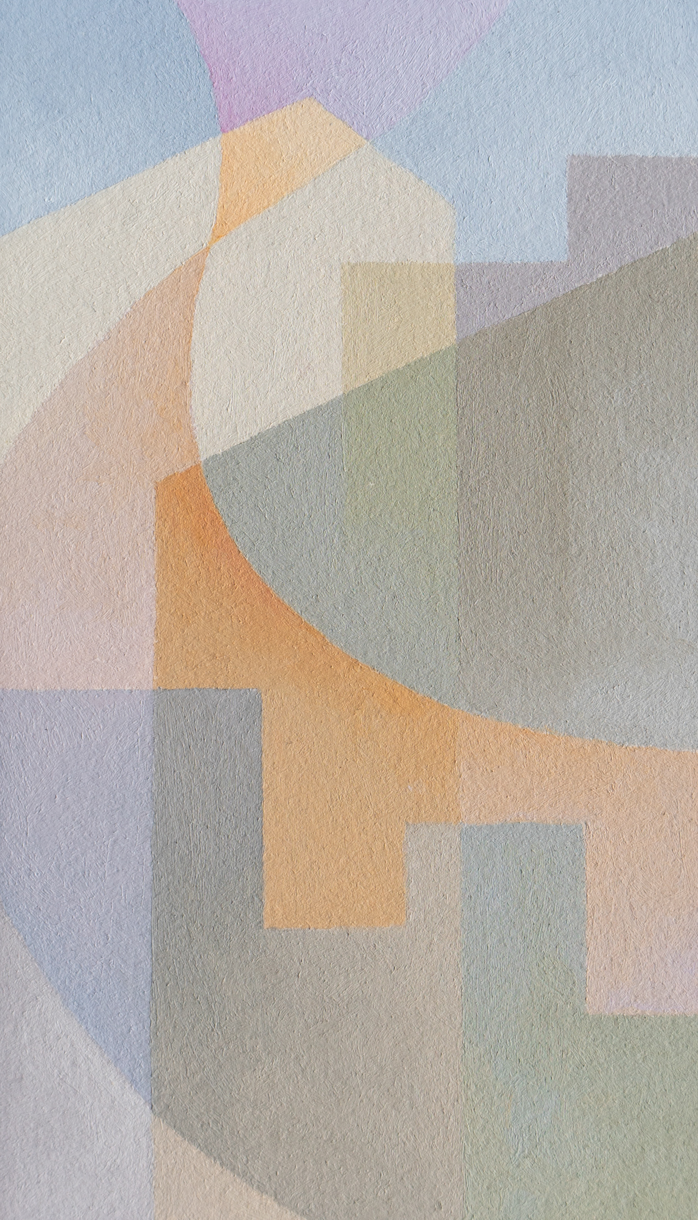 Santa Anas 2, oil on paper, 3" x 6", 2018