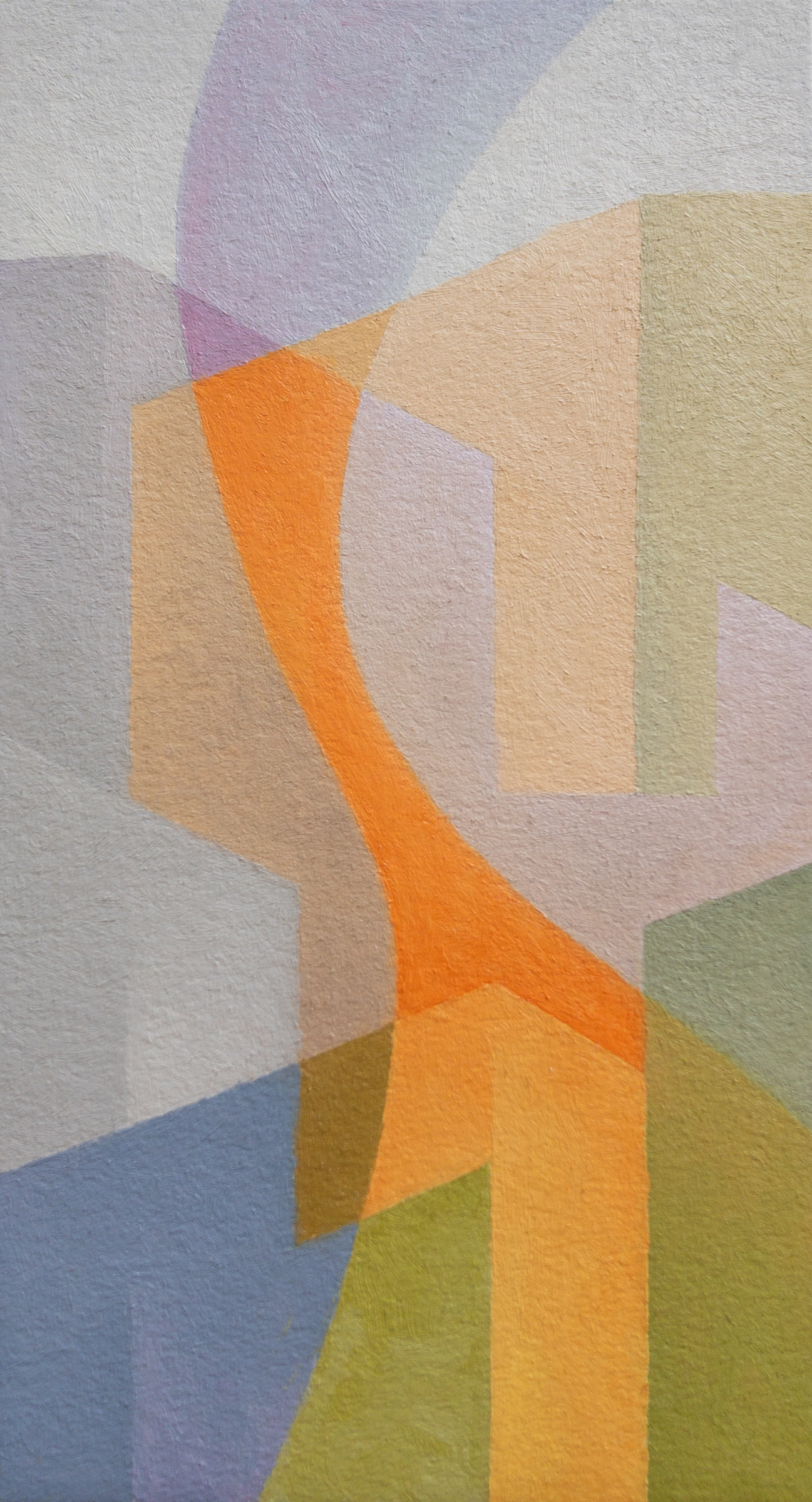 Santa Anas 6, oil on paper, 3" x 6", 2019